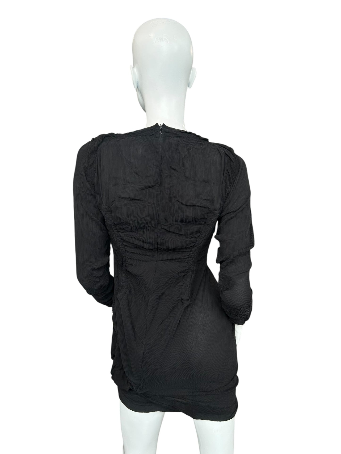 VIVIENNE WESTWOOD BLACK RUCHED DRESS