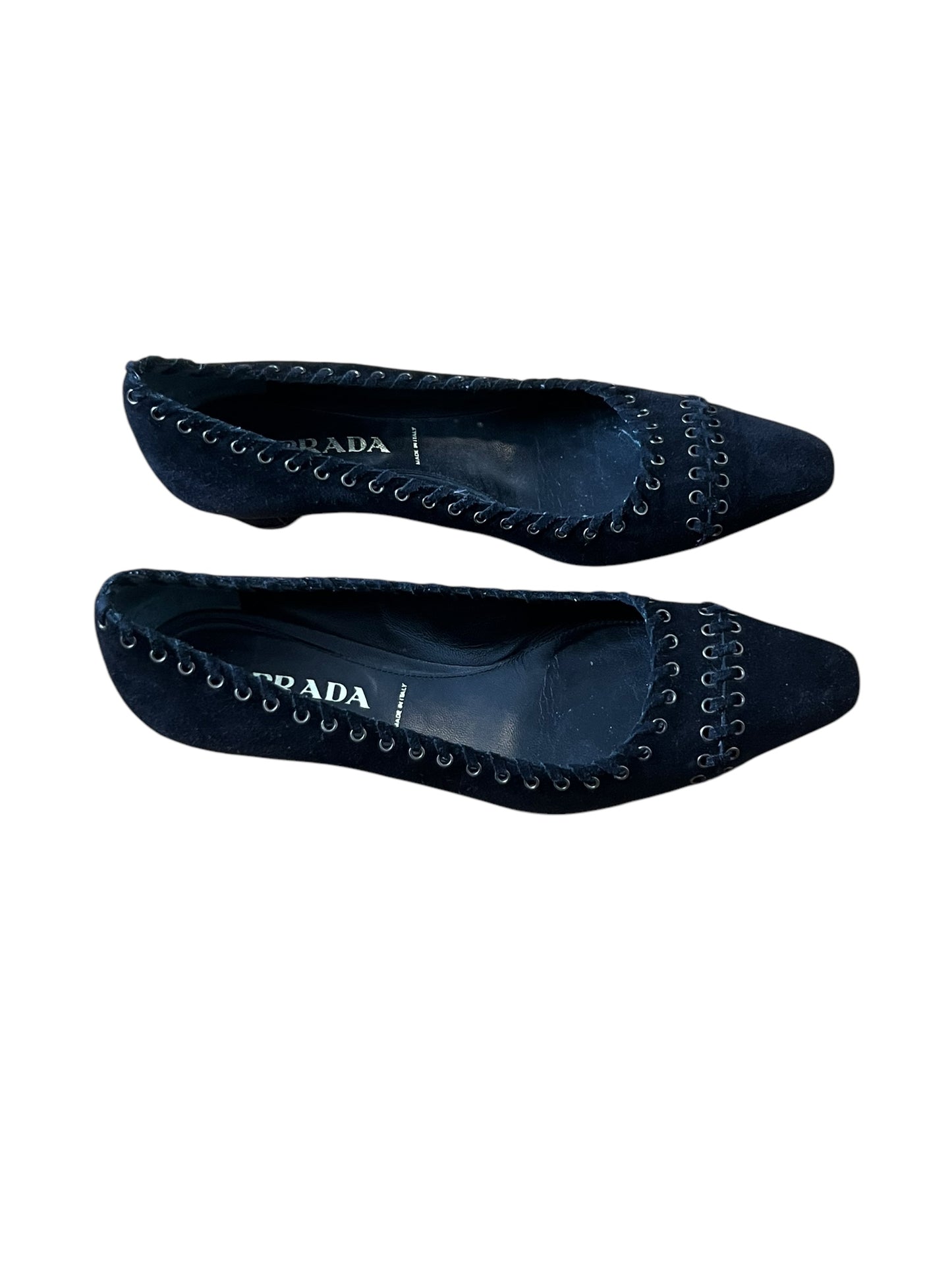 PRADA LACED MINI HEELS