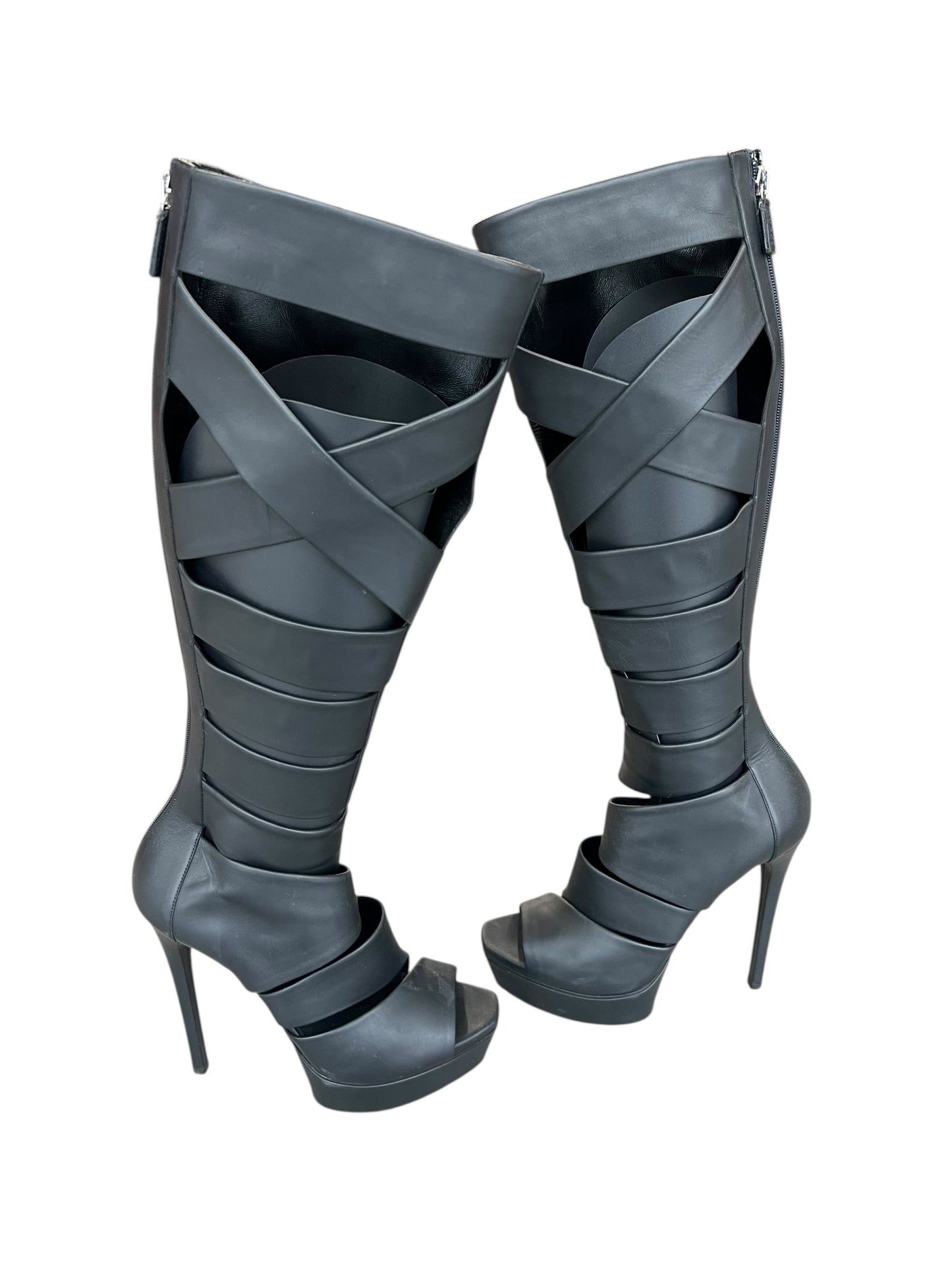 GUCCI S/S 2010 HELENA CUT OUT BOOTS