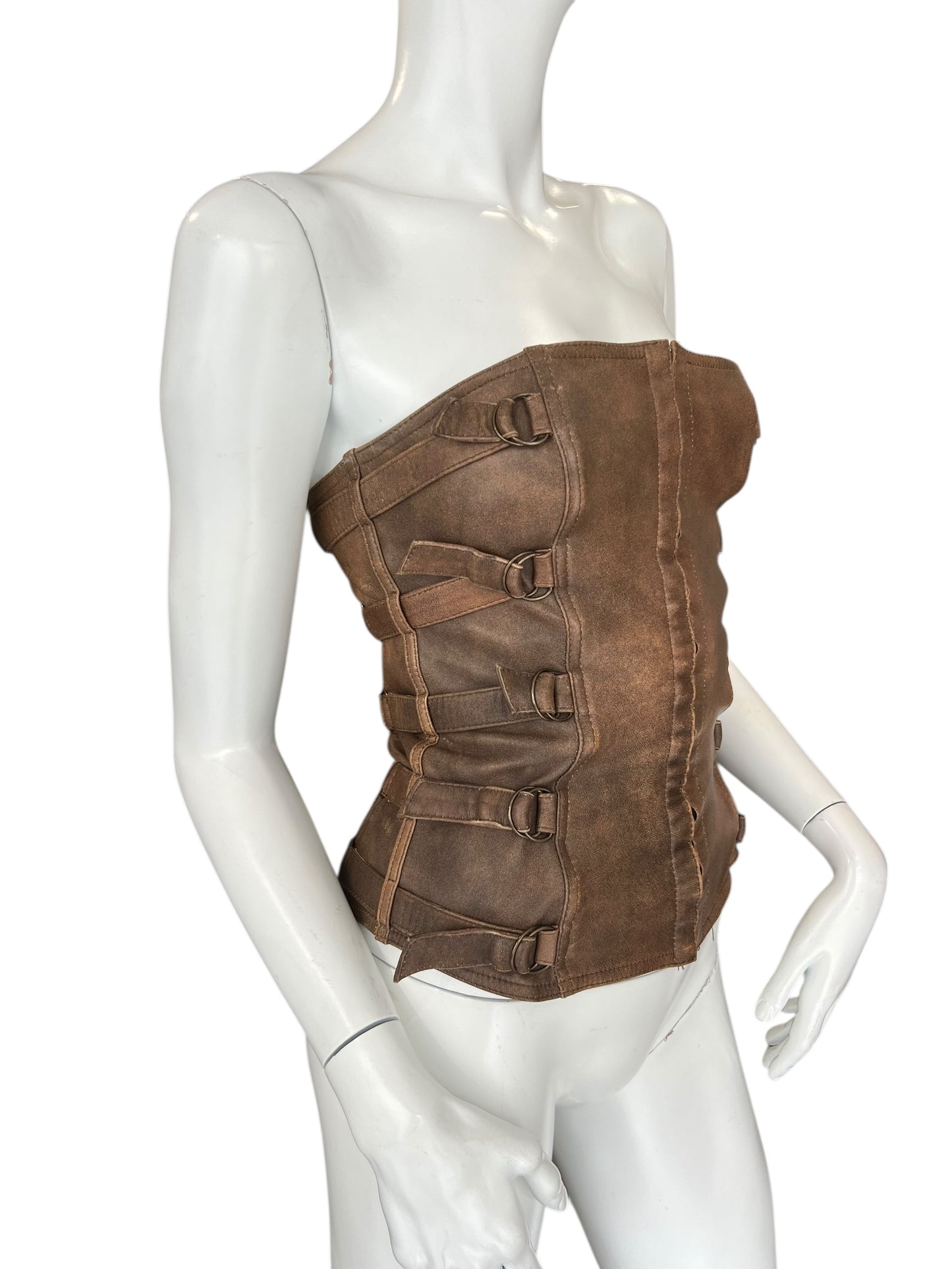 PLEIN SUD F/W 2001 LEATHER BUSTIER