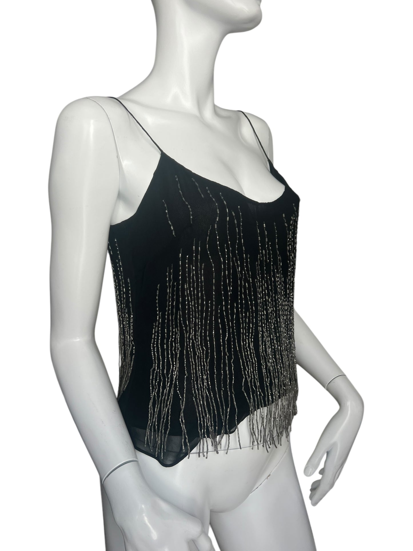 PLEIN SUD S/S 2000 SILK BEADED TANK TOP