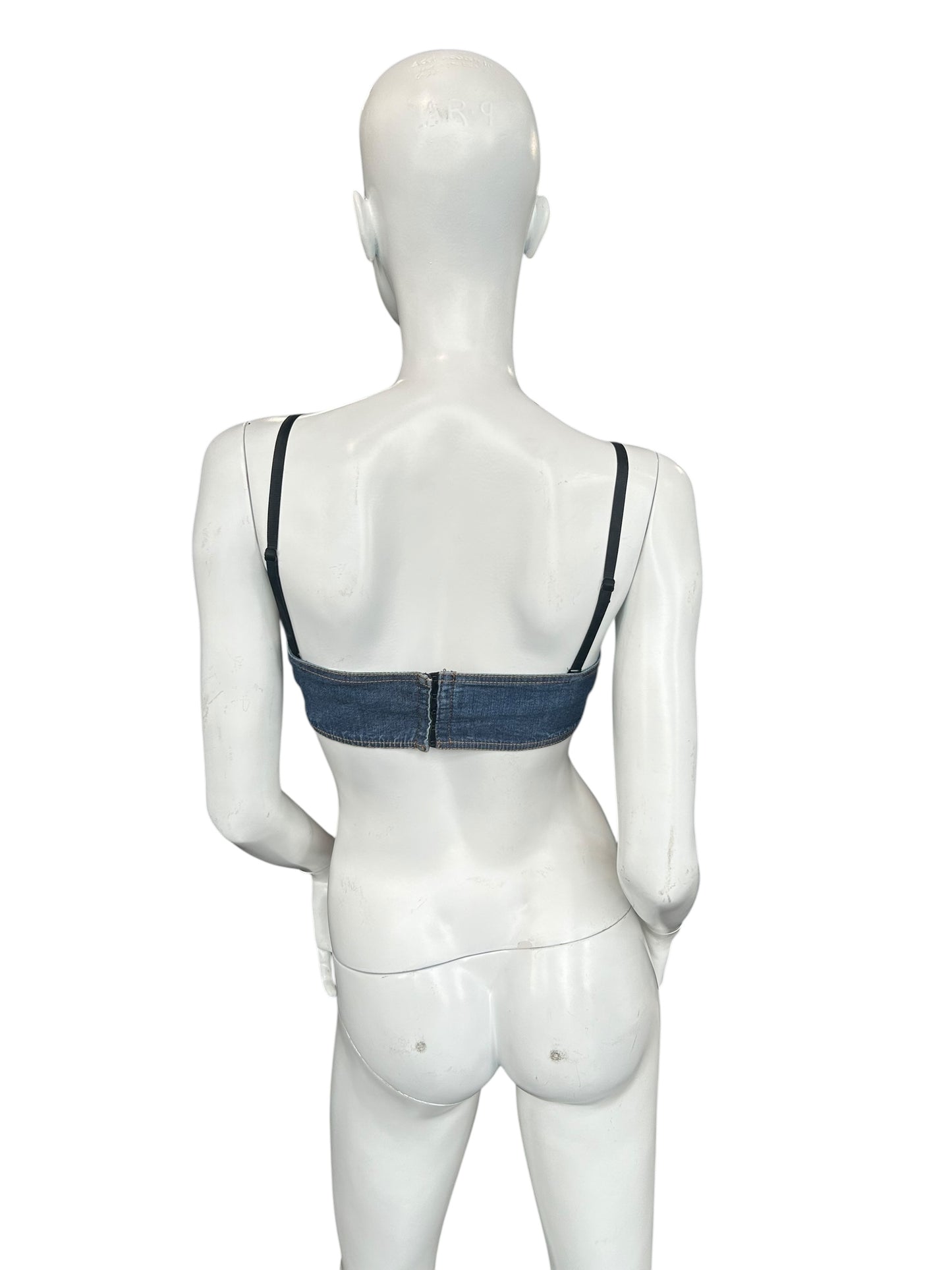 PLEIN SUD DENIM BRASSIÈRE TOP