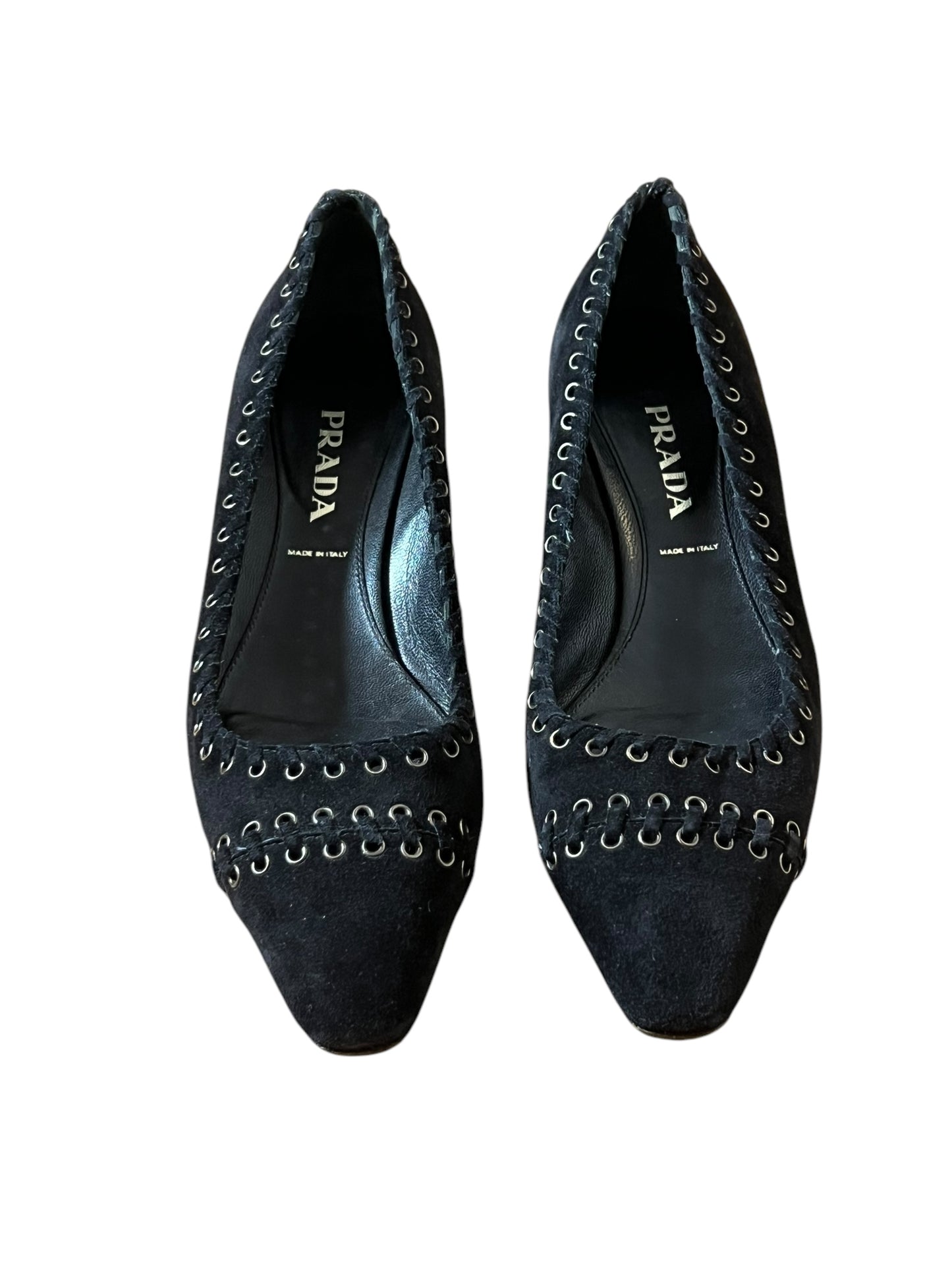PRADA LACED MINI HEELS