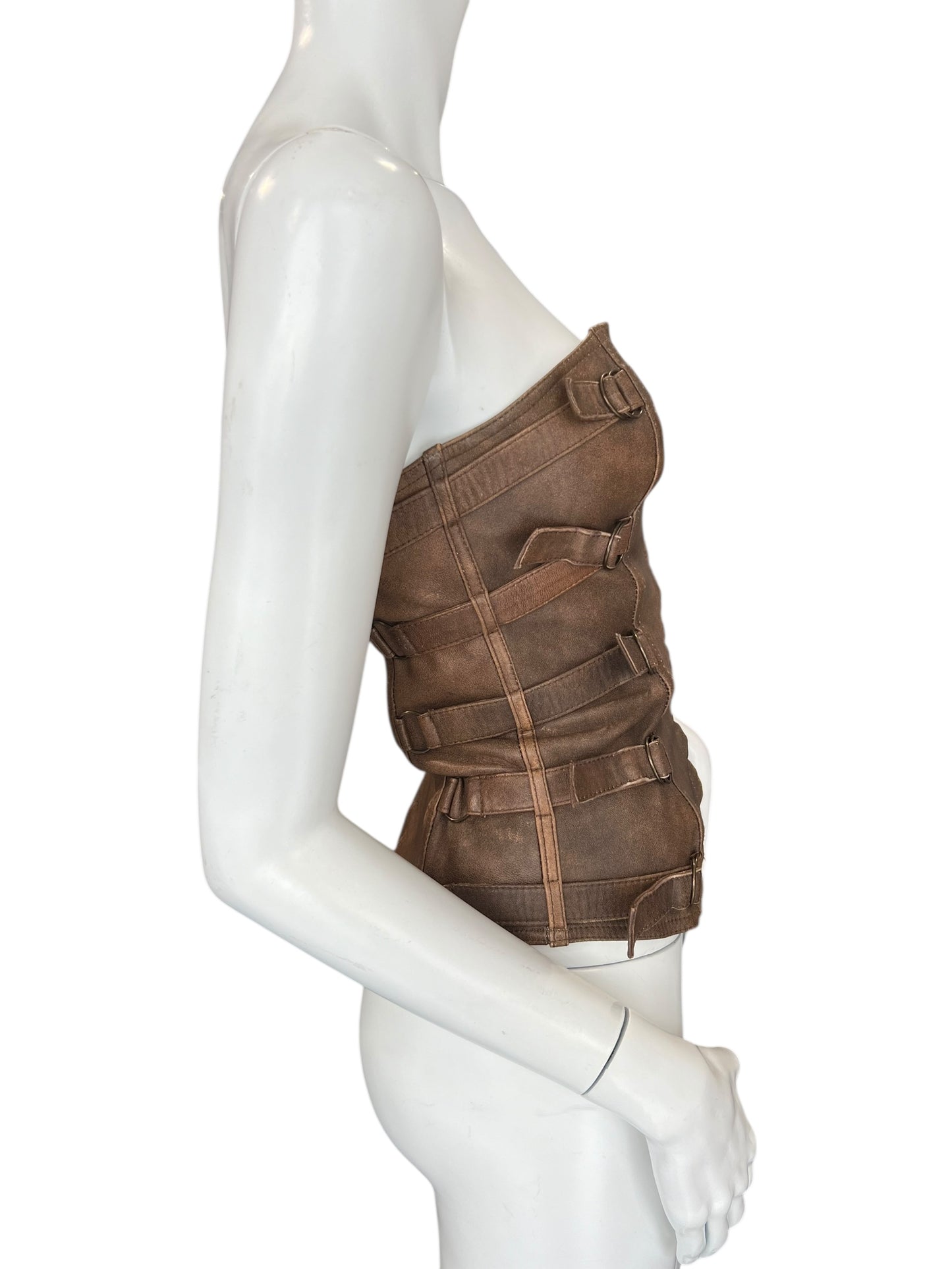 PLEIN SUD F/W 2001 LEATHER BUSTIER