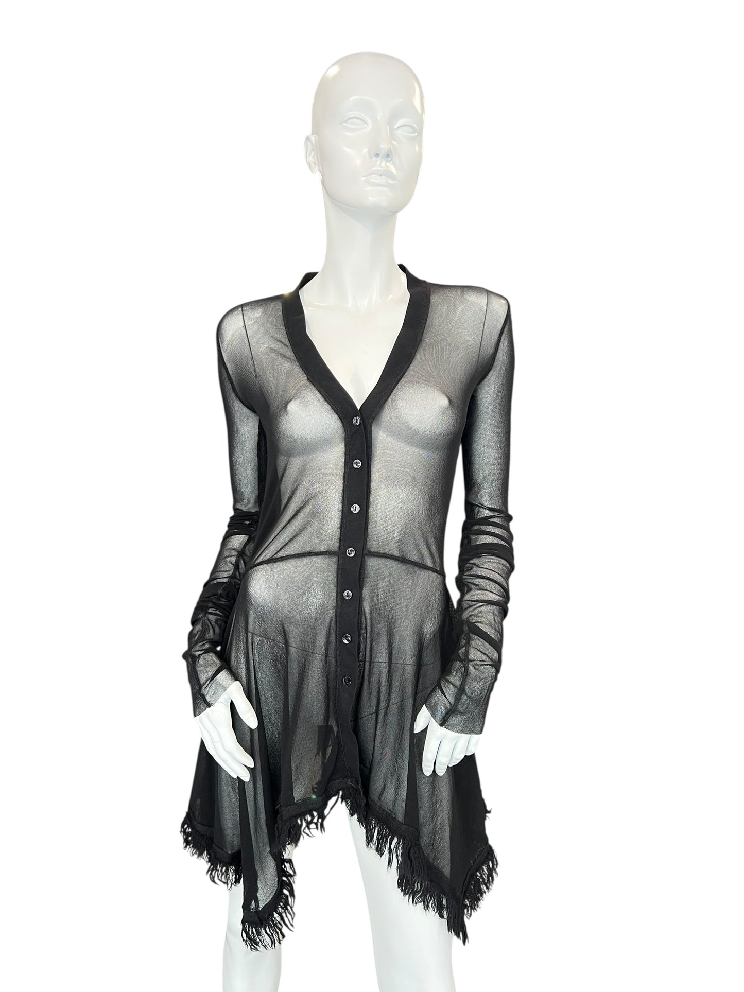 JEAN PAUL GAULTIER MESH CARDGIAN