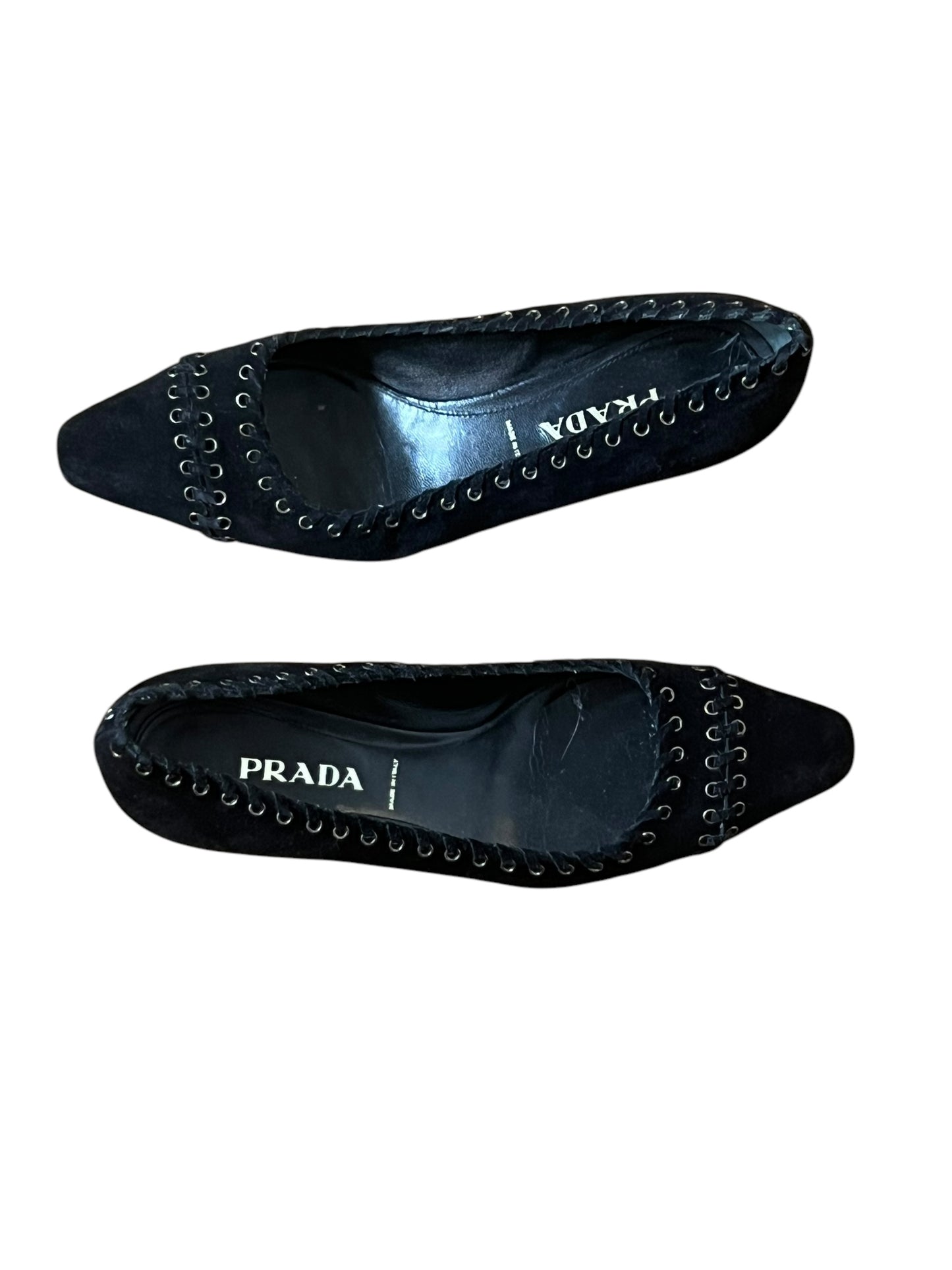 PRADA LACED MINI HEELS