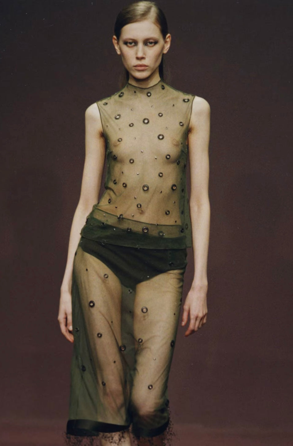 PRADA F/W 1999 EYELET LEATHER MARY JANE