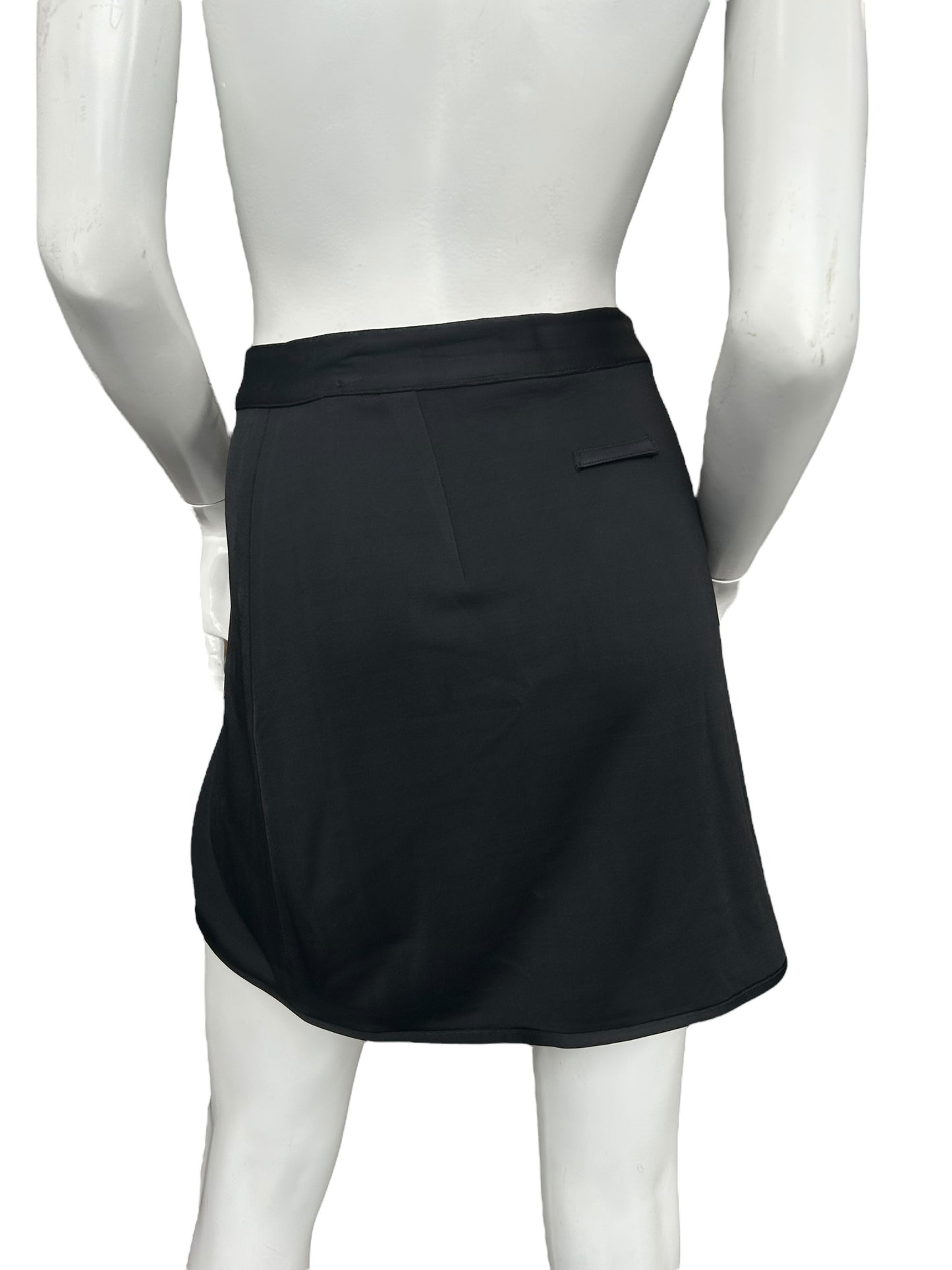 JEAN PAUL GAULTIER BLACK WRAP UP MINI SKIRT