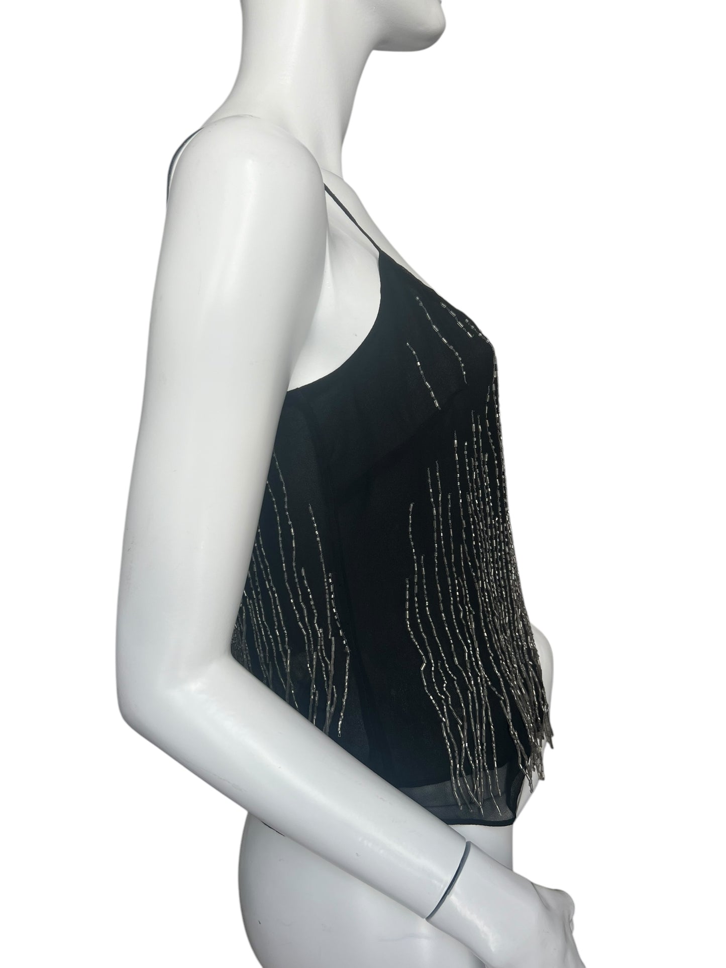 PLEIN SUD S/S 2000 SILK BEADED TANK TOP