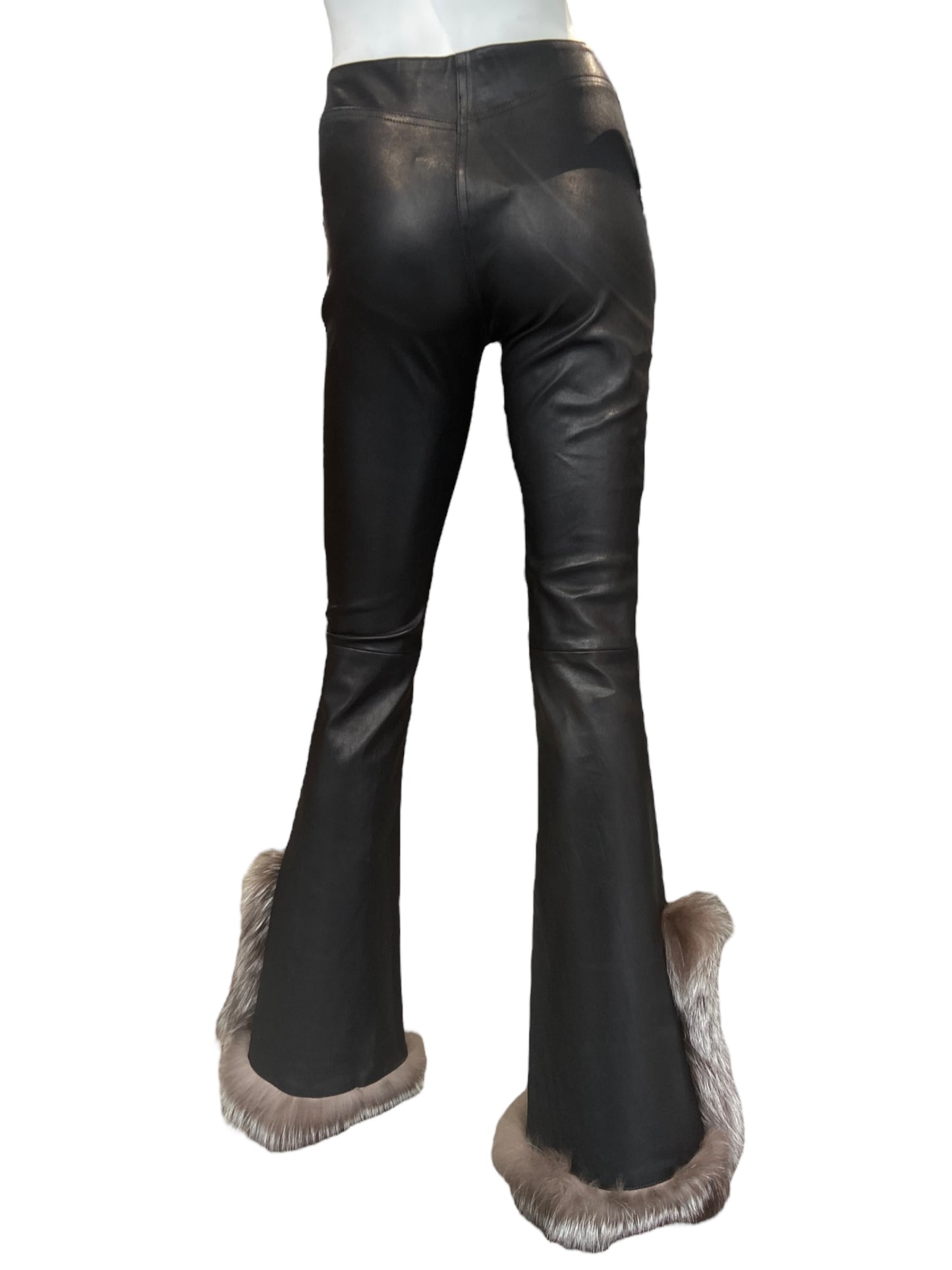 JITROIS LEATHER FUR PANTS