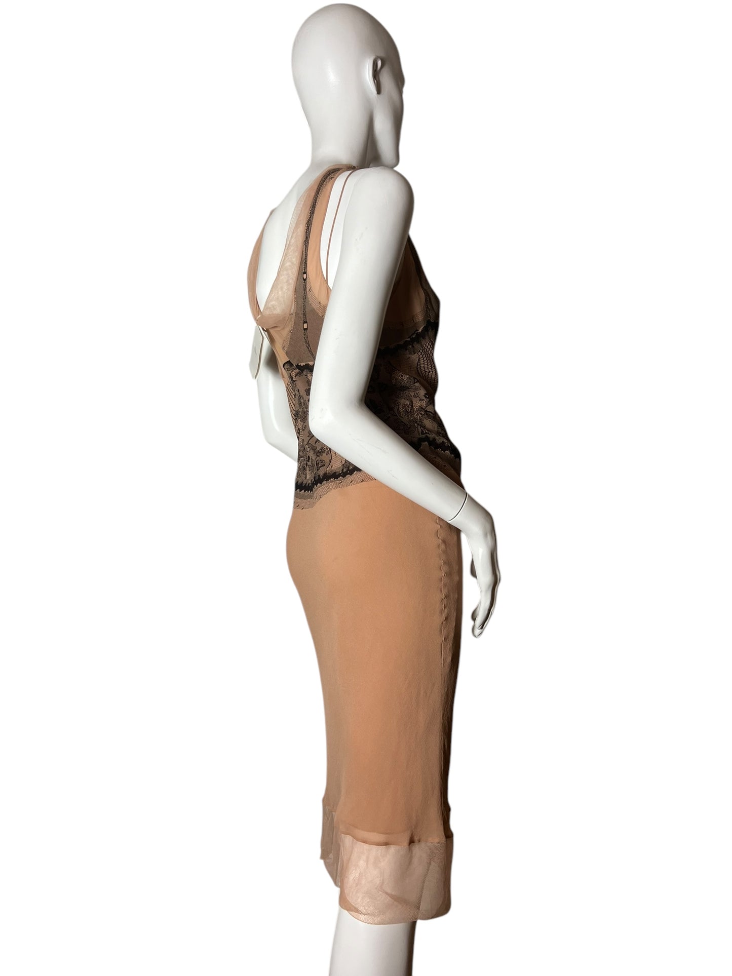 CHRISTIAN DIOR S/S 2006 SILK PRINT DRESS