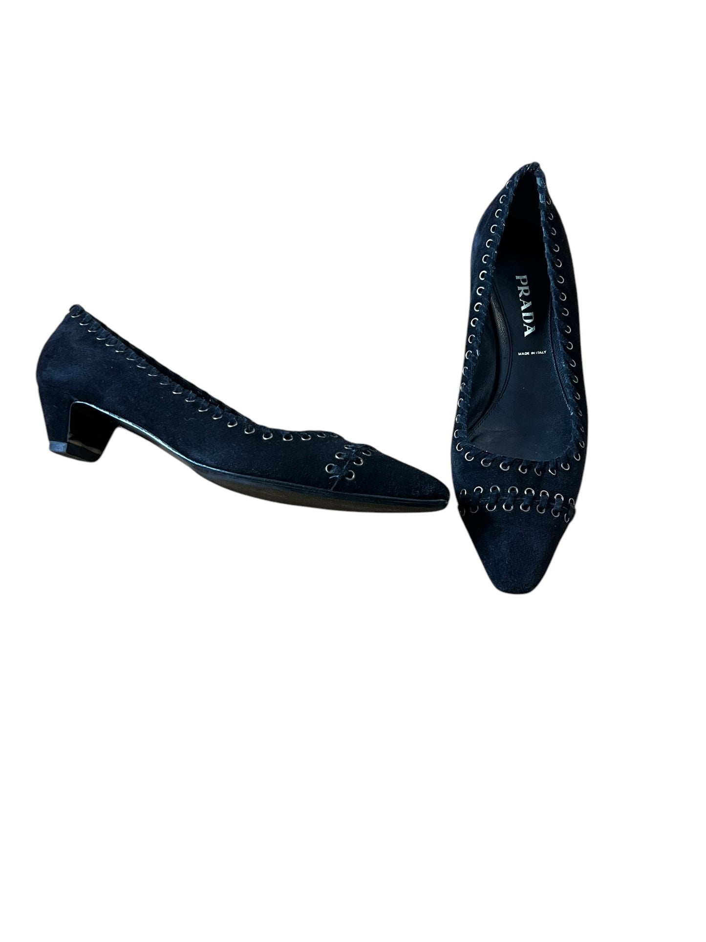PRADA LACED MINI HEELS