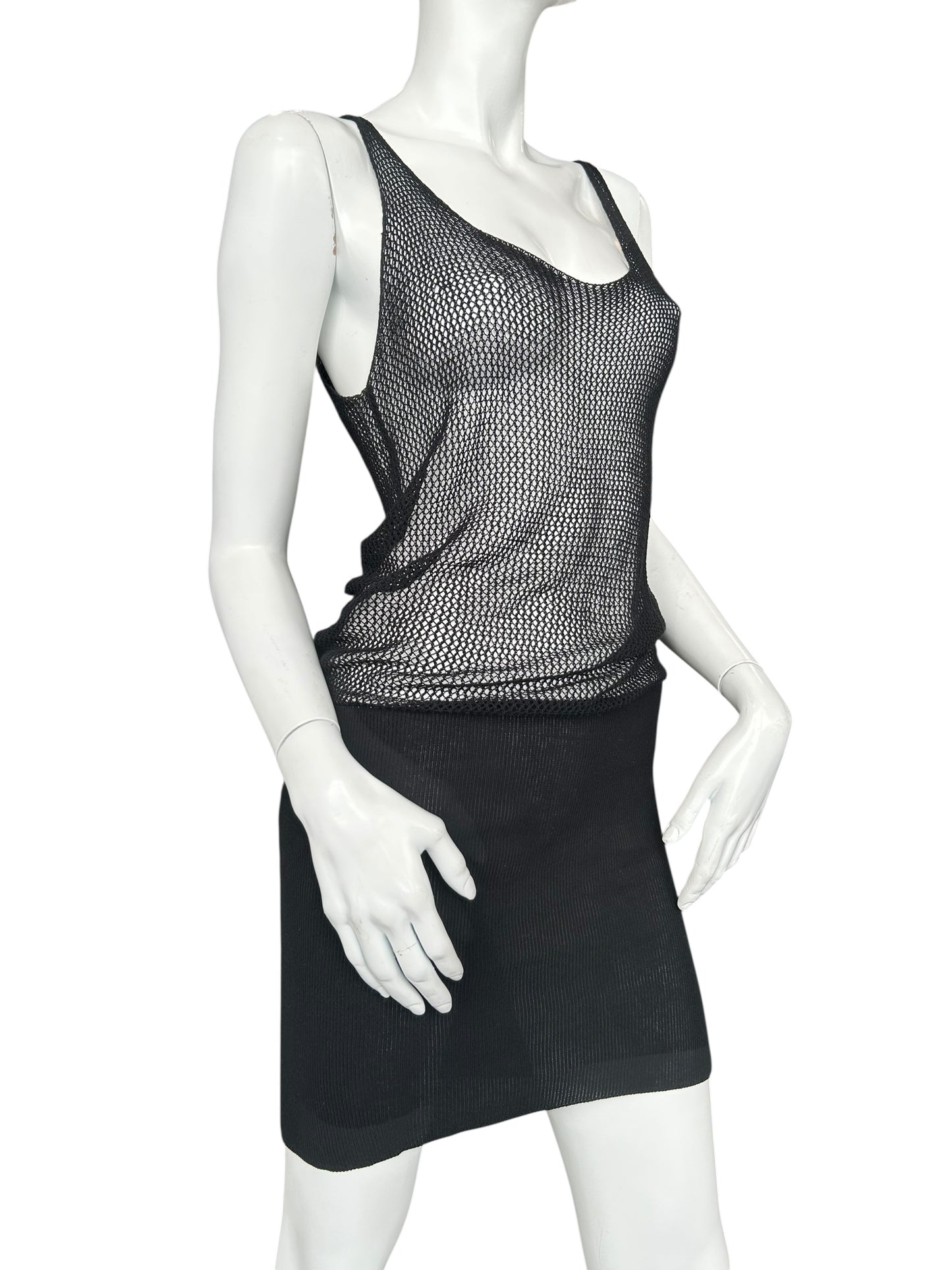 MM6 FISHNET DRESS
