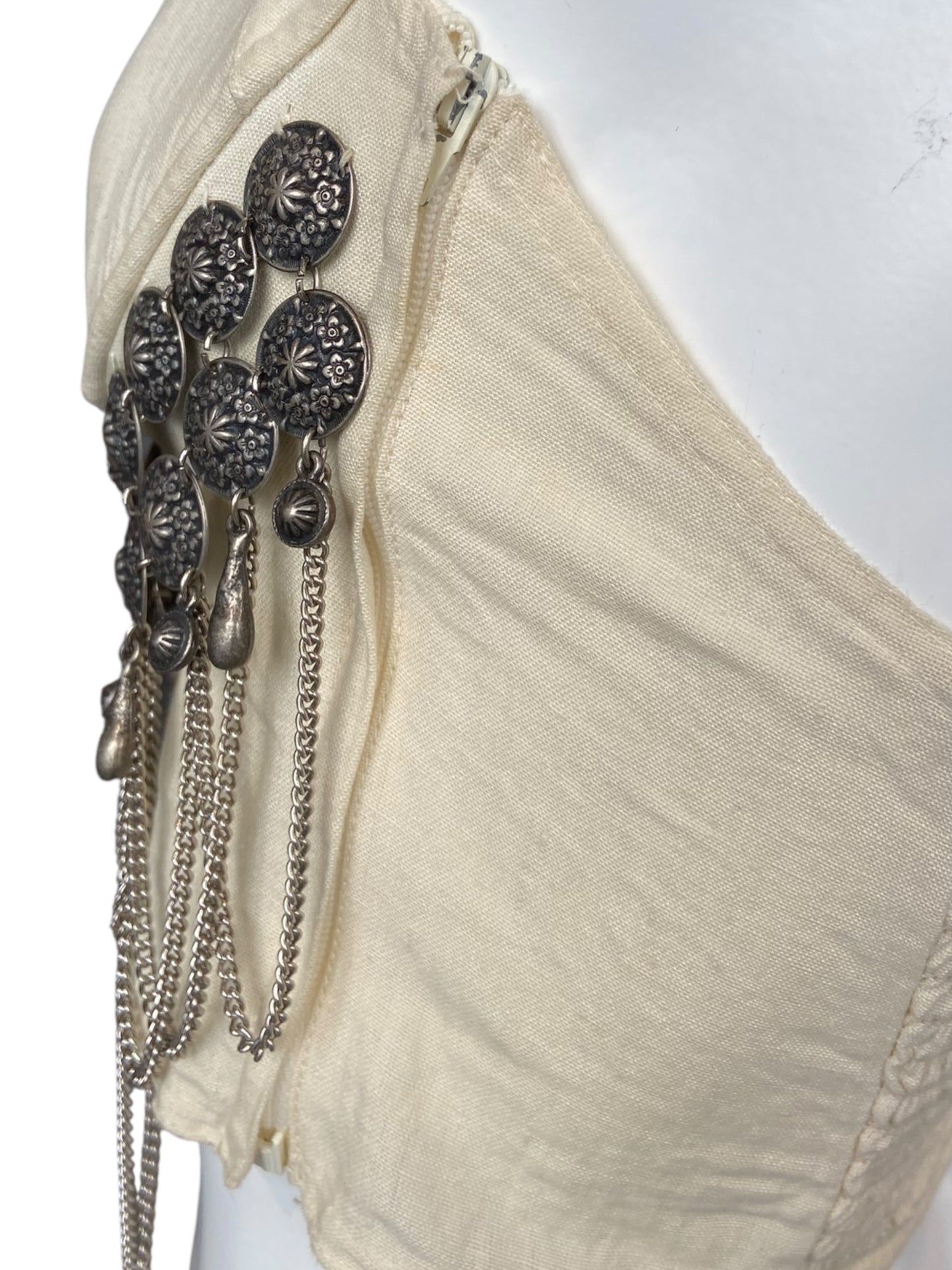SPORTMAX LINEN CROP TOP