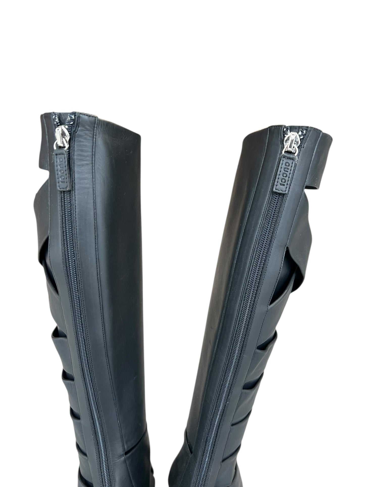 GUCCI S/S 2010 HELENA CUT OUT BOOTS