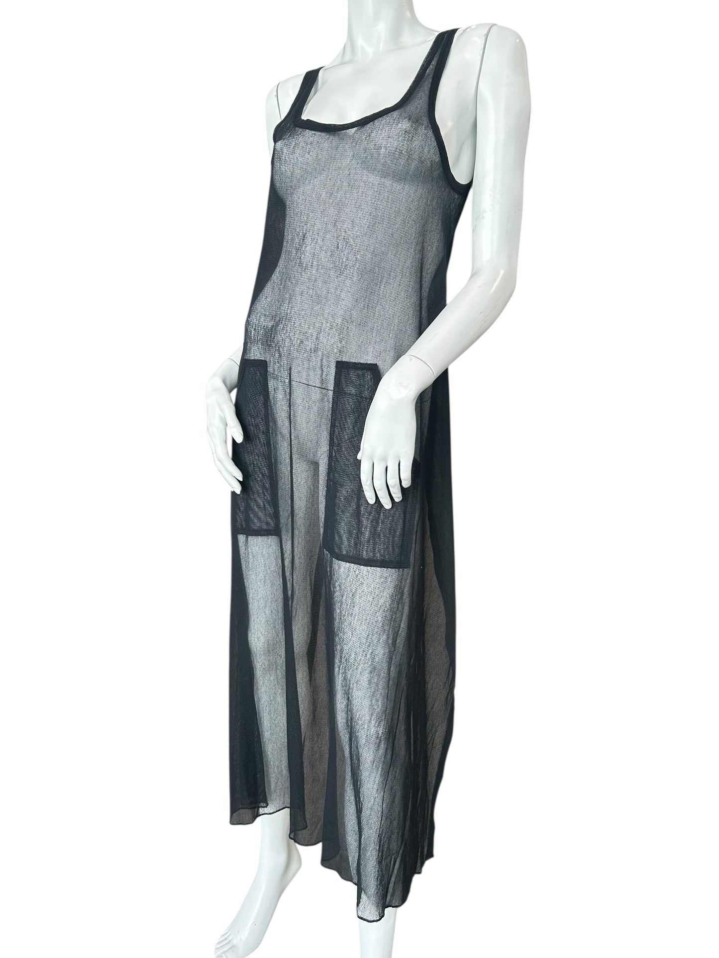 JEAN PAUL GAULTIER BLACK MESH DRESS