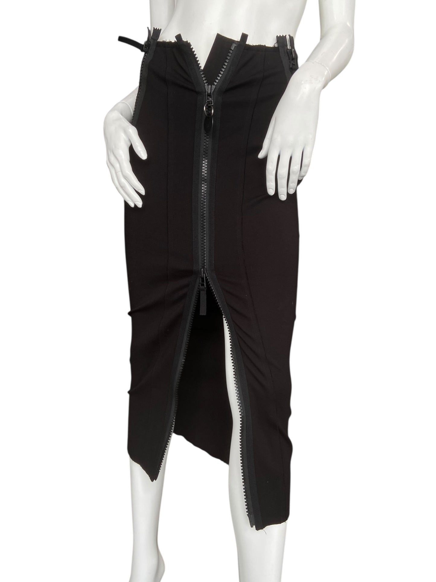 DIESEL ZIPPED UP PENCIL SKIRT