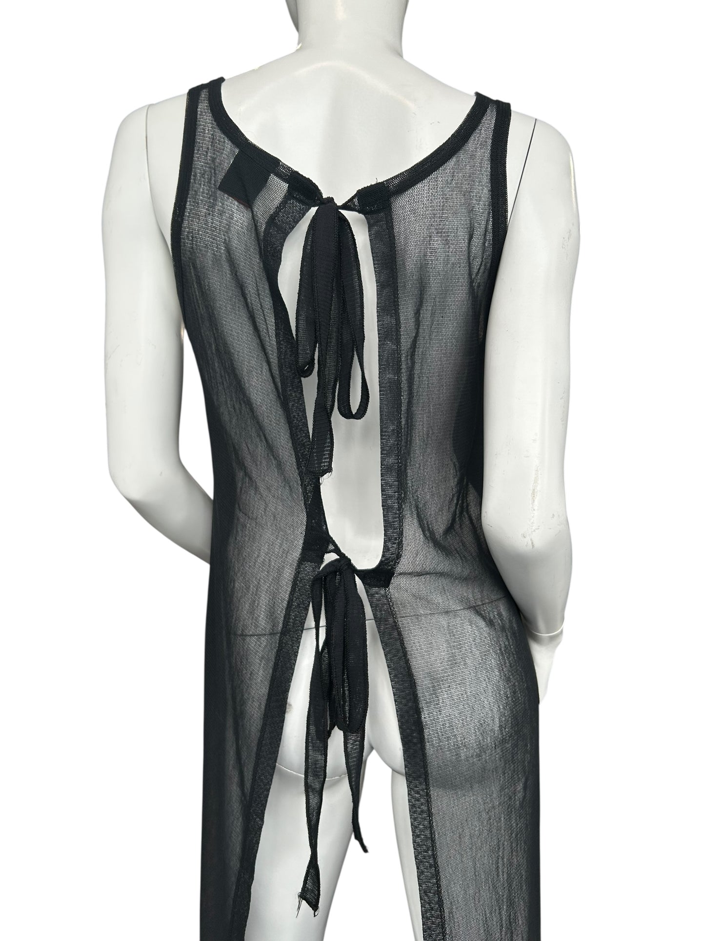 JEAN PAUL GAULTIER BLACK MESH DRESS