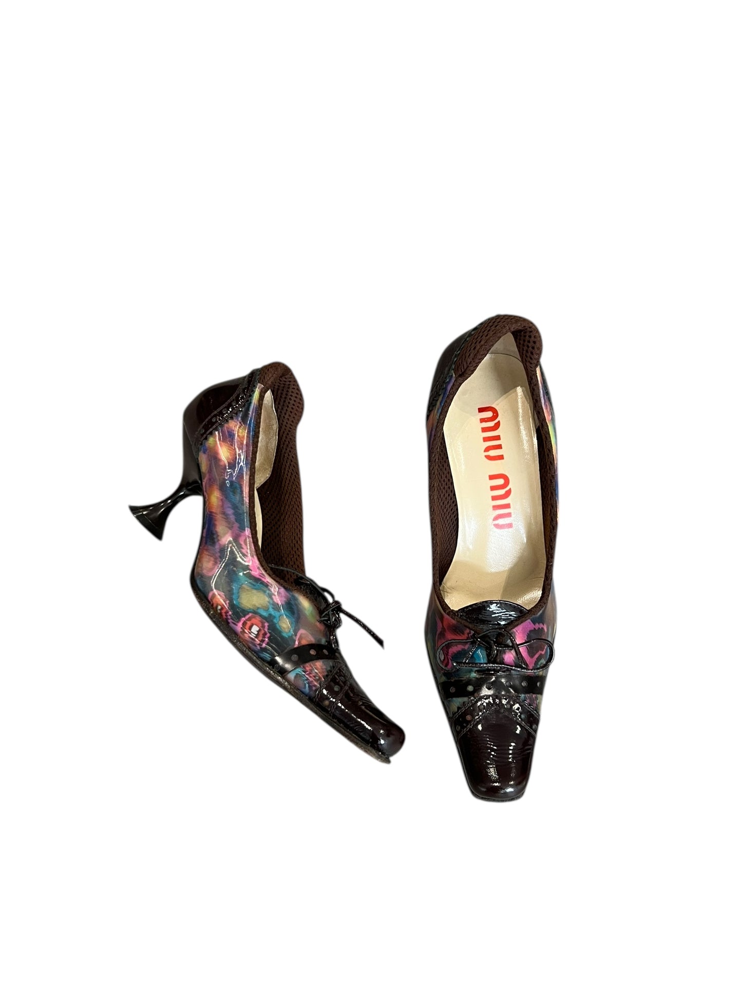 MIU MIU F/W 1999 HOLOGRAPHIC HEELS