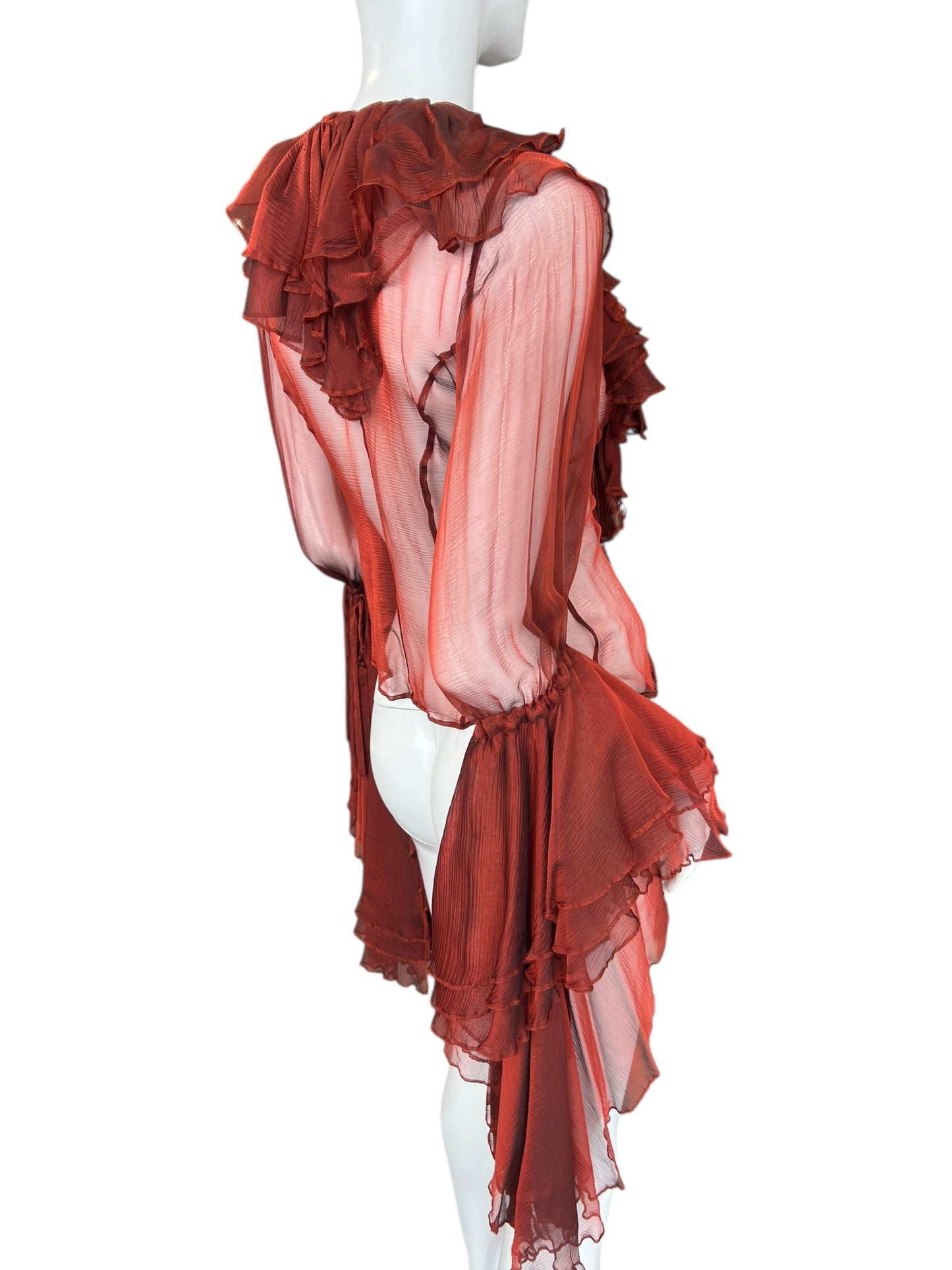 FAYCAL AMOR S/S 1994 SILK BLOUSE