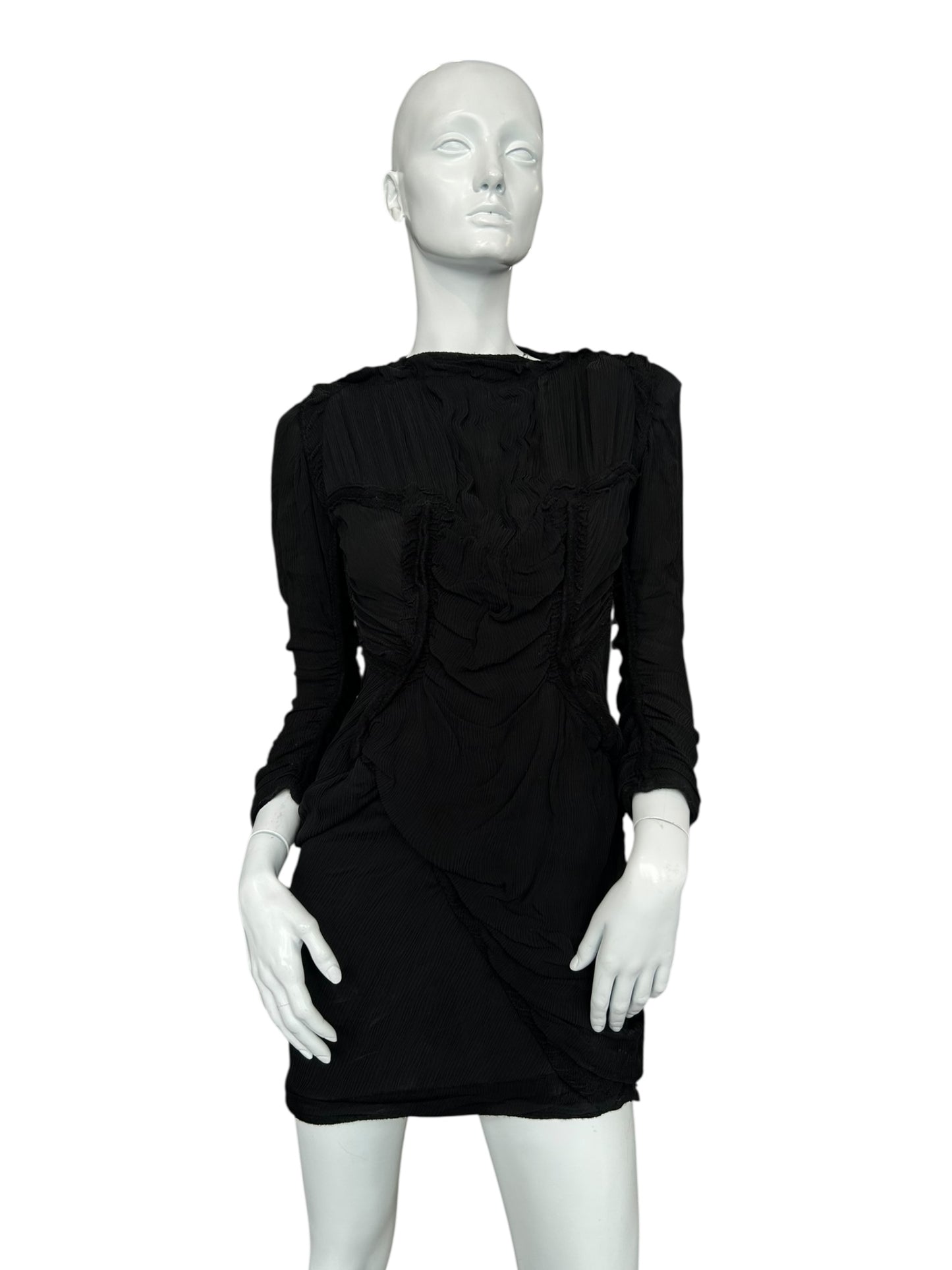 VIVIENNE WESTWOOD BLACK RUCHED DRESS