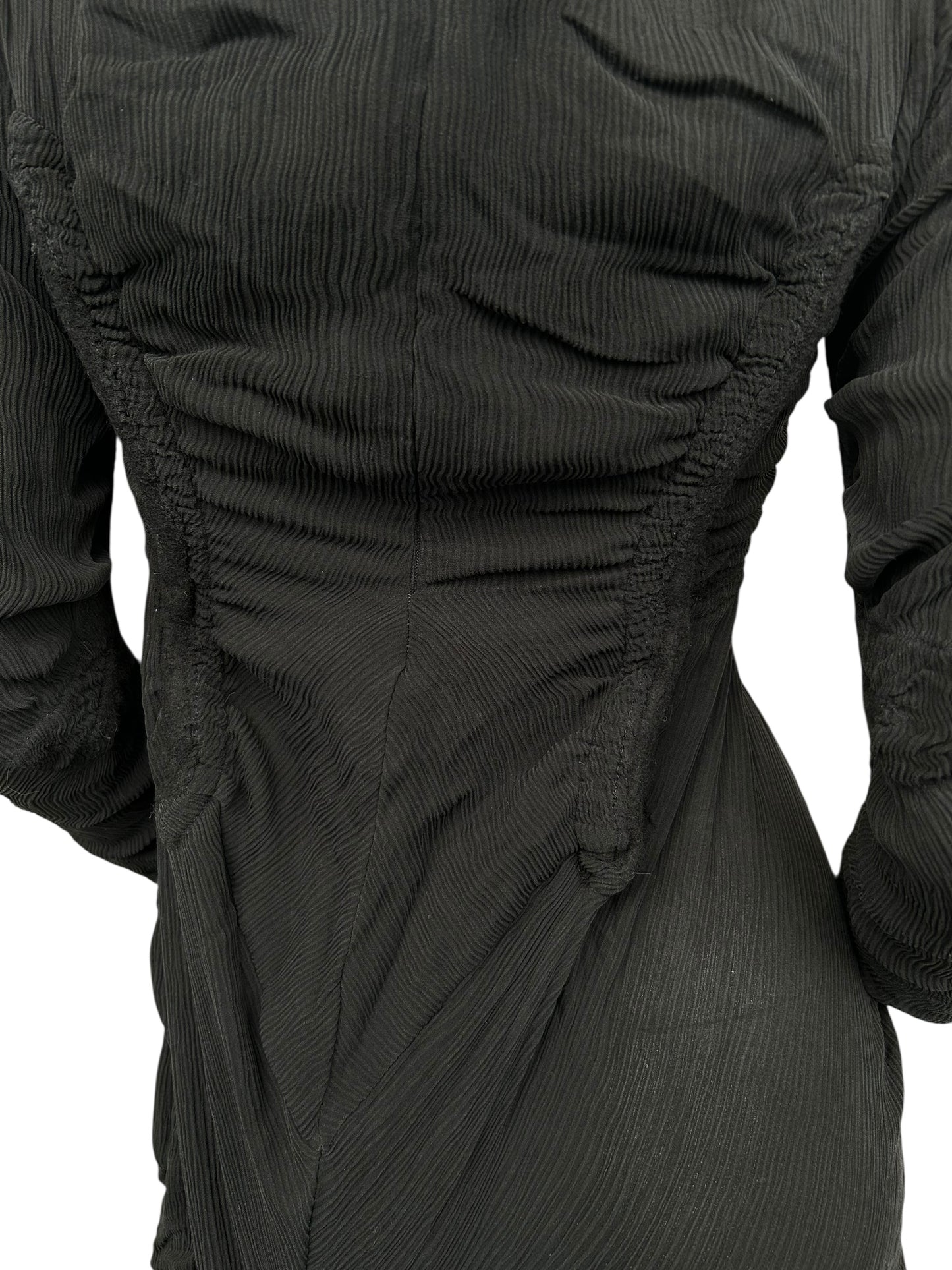 VIVIENNE WESTWOOD BLACK RUCHED DRESS