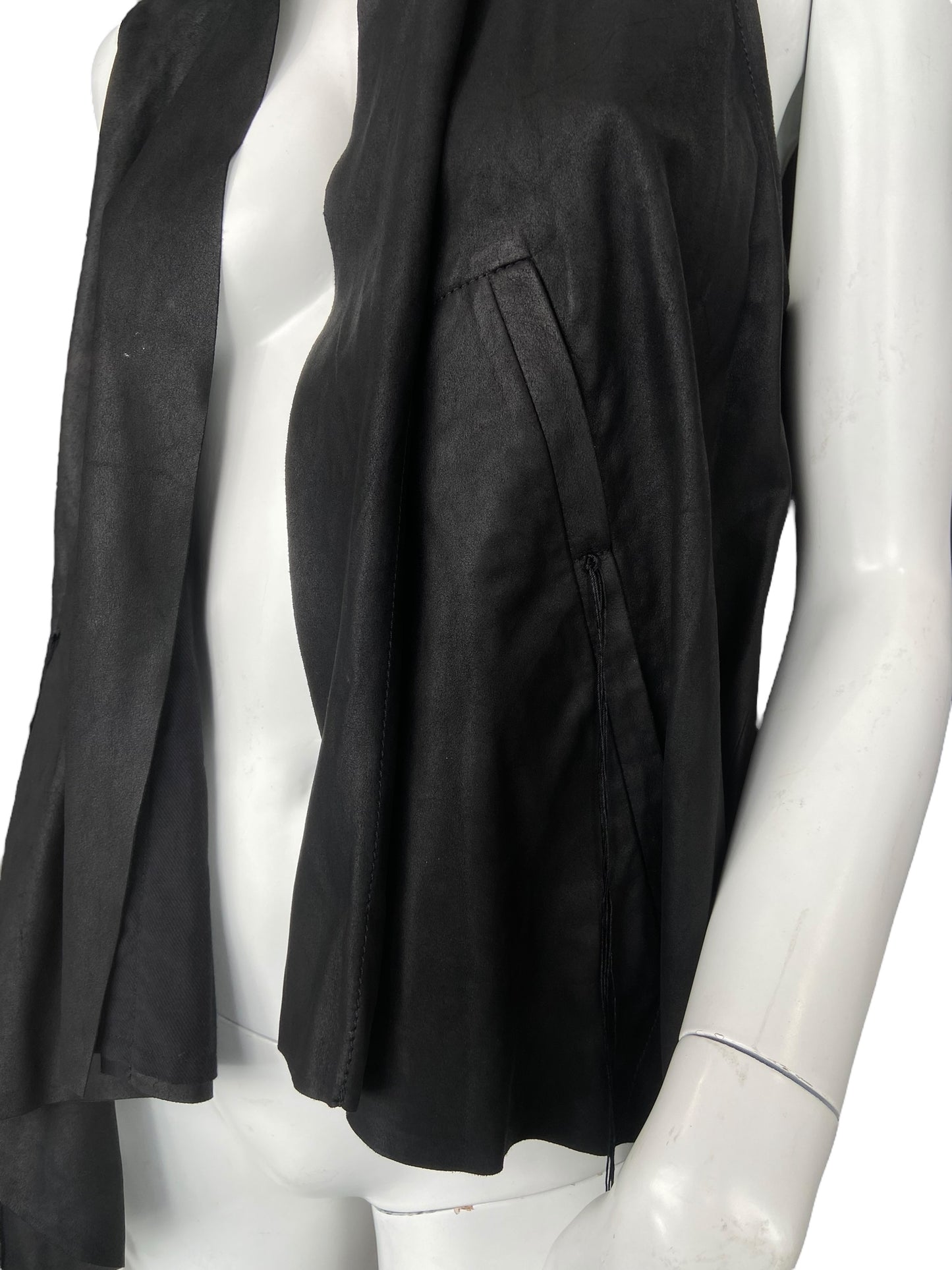 ANN DEMEULEMEESTER SLEEVELESS LEATHER JACKET