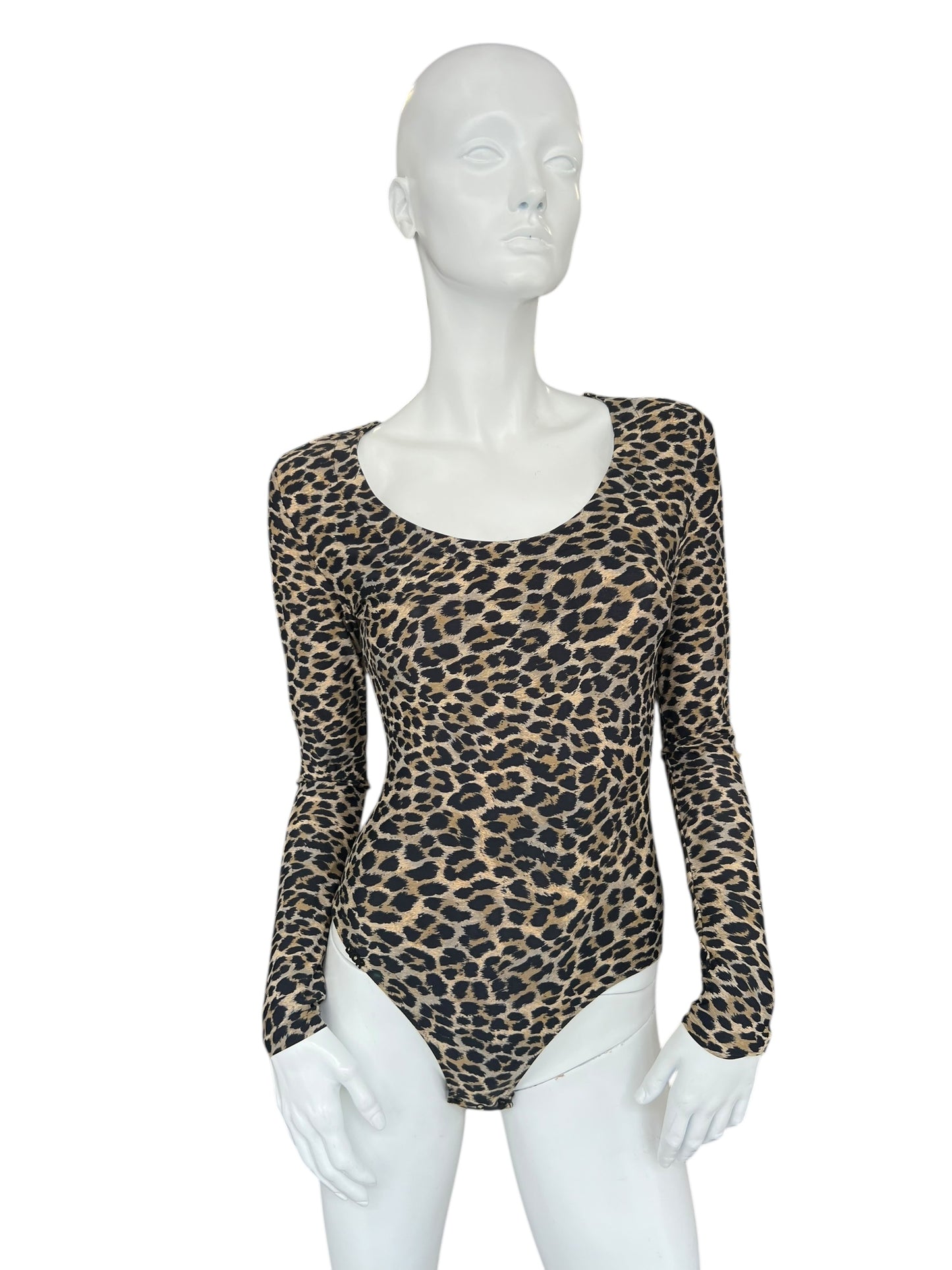 CHRISTIAN DIOR LEOPARD PRINT BODYSUIT