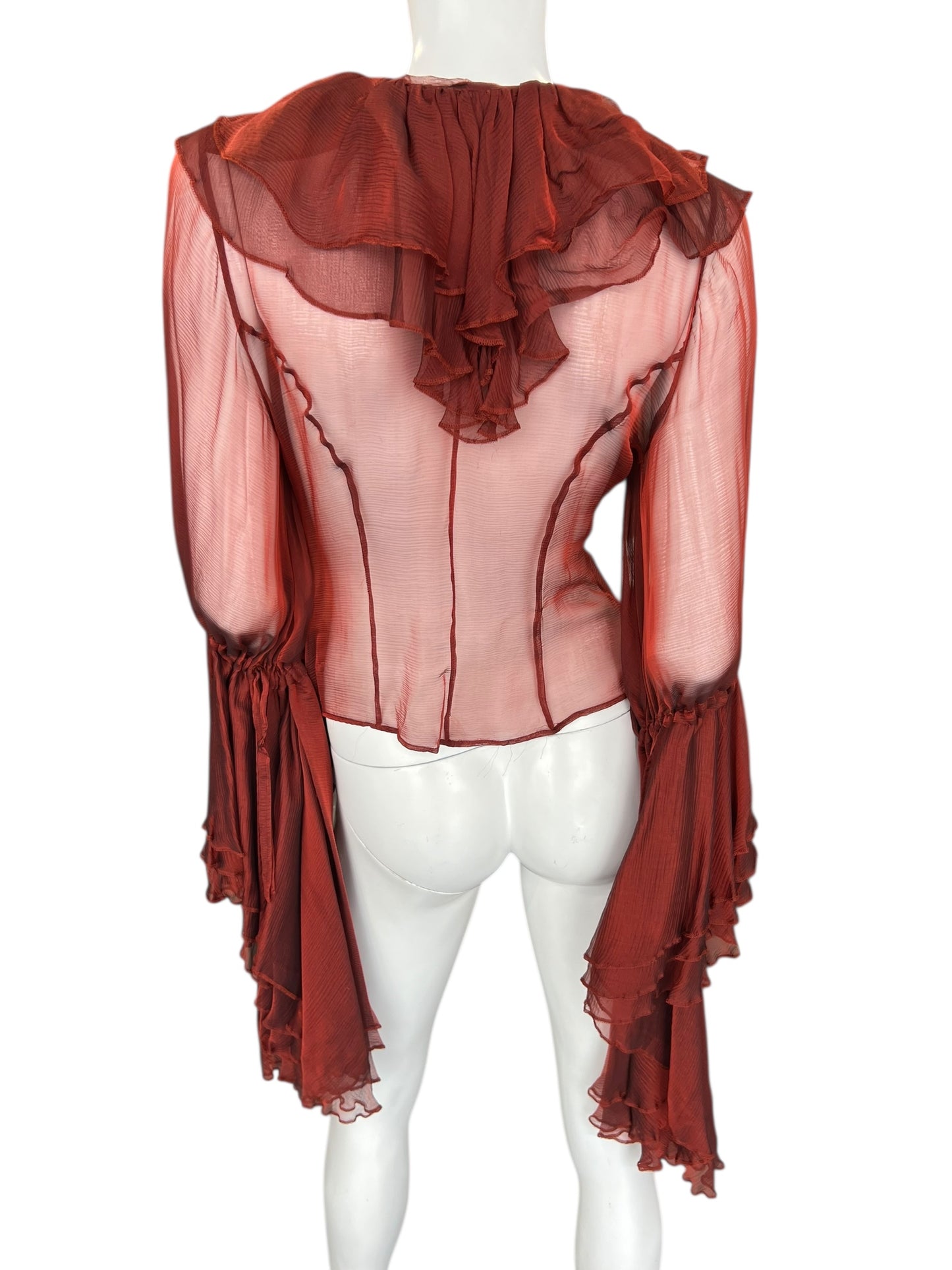 FAYCAL AMOR S/S 1994 SILK BLOUSE