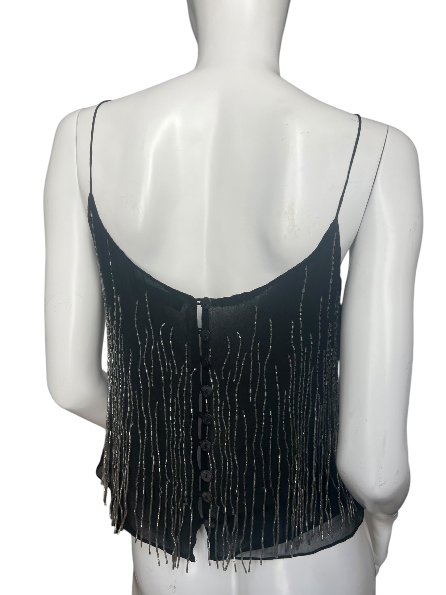 PLEIN SUD S/S 2000 SILK BEADED TANK TOP