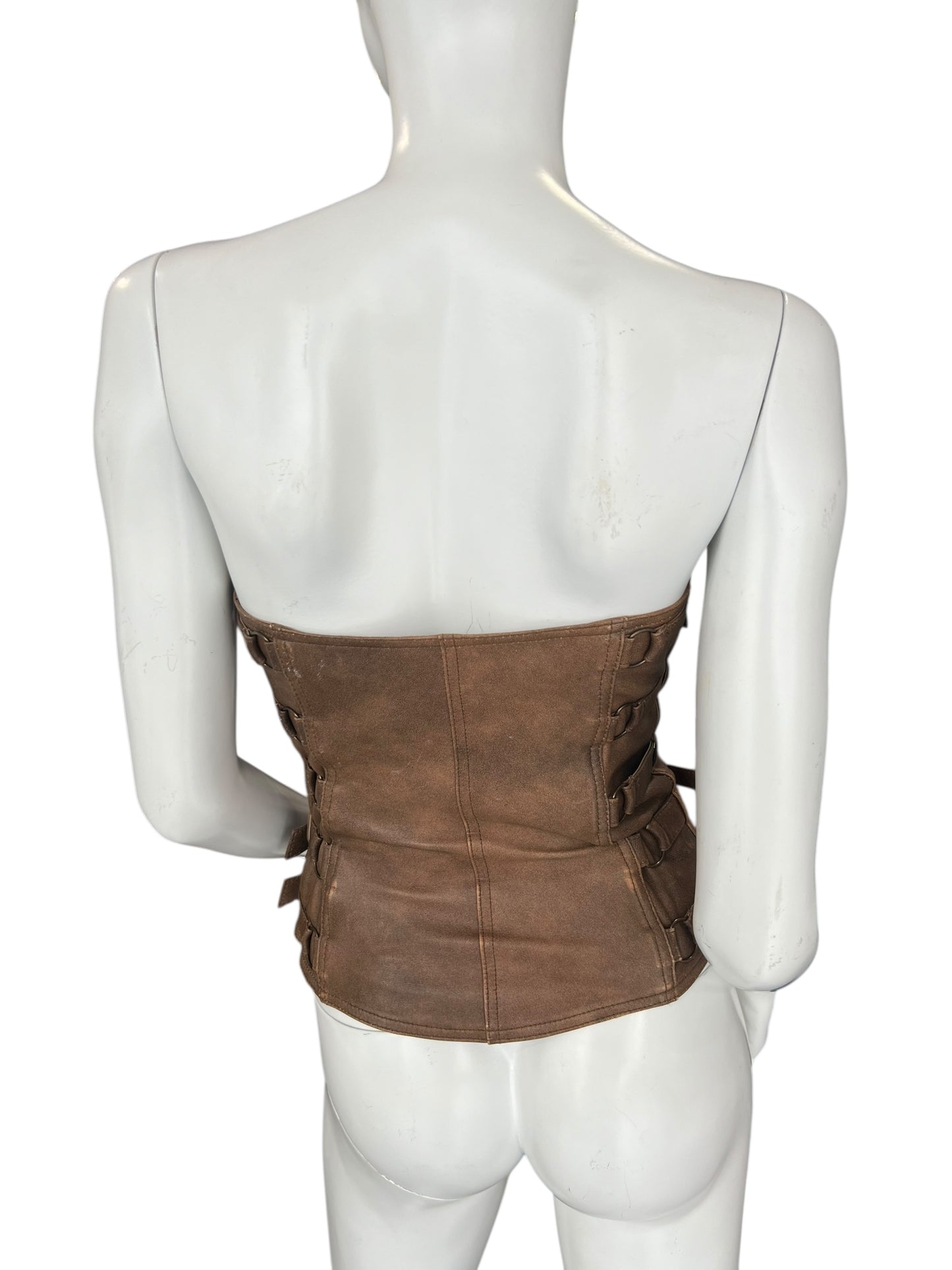 PLEIN SUD F/W 2001 LEATHER BUSTIER