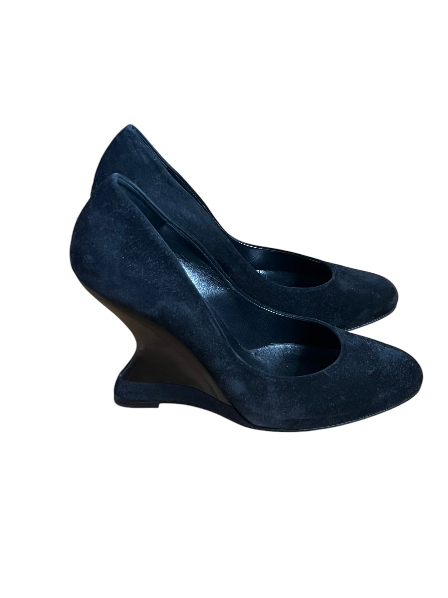 SALVATORE FERRAGAMO SUEDE WEDGE