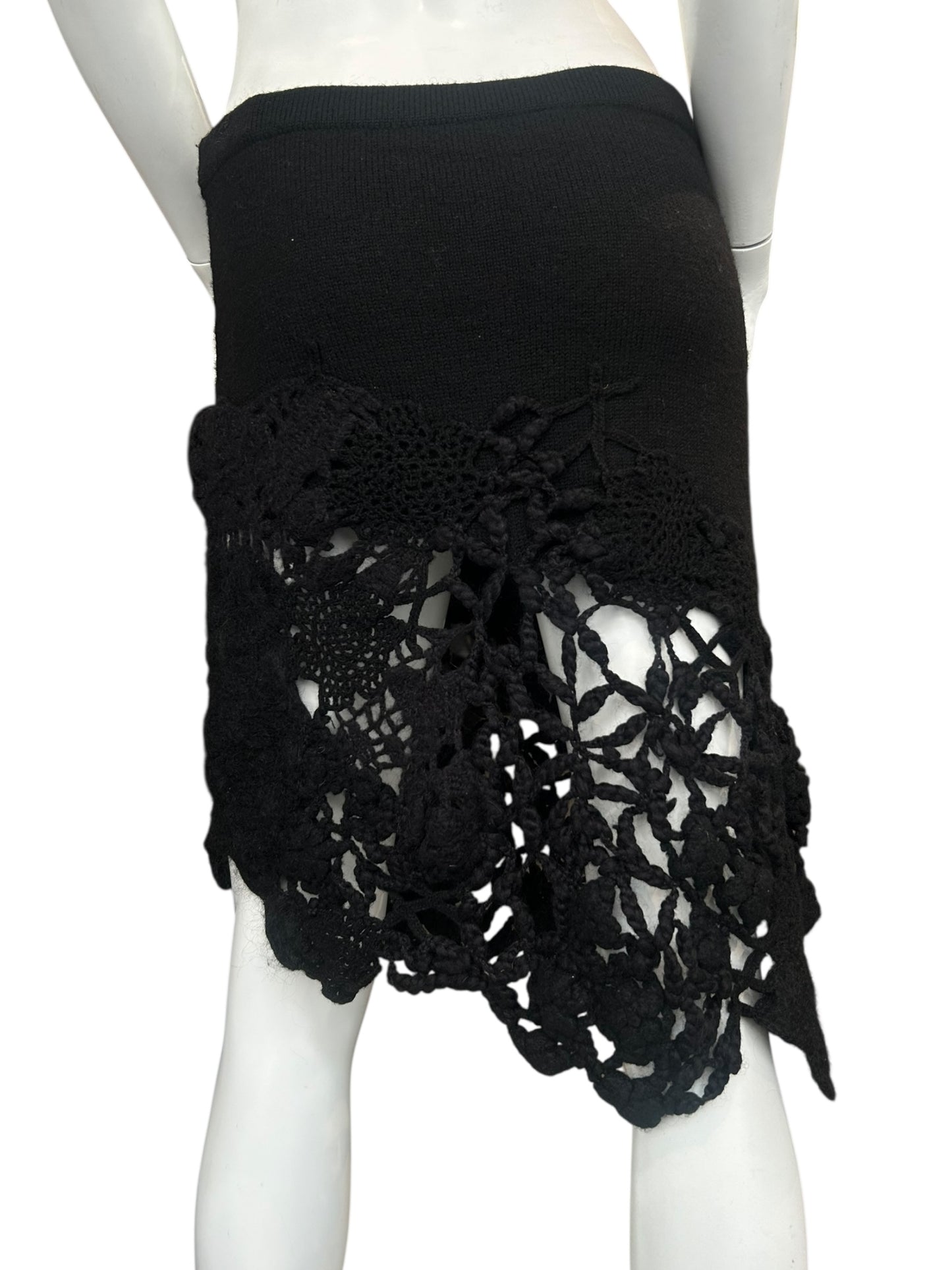 KENZO BLACK KNIT SKIRT