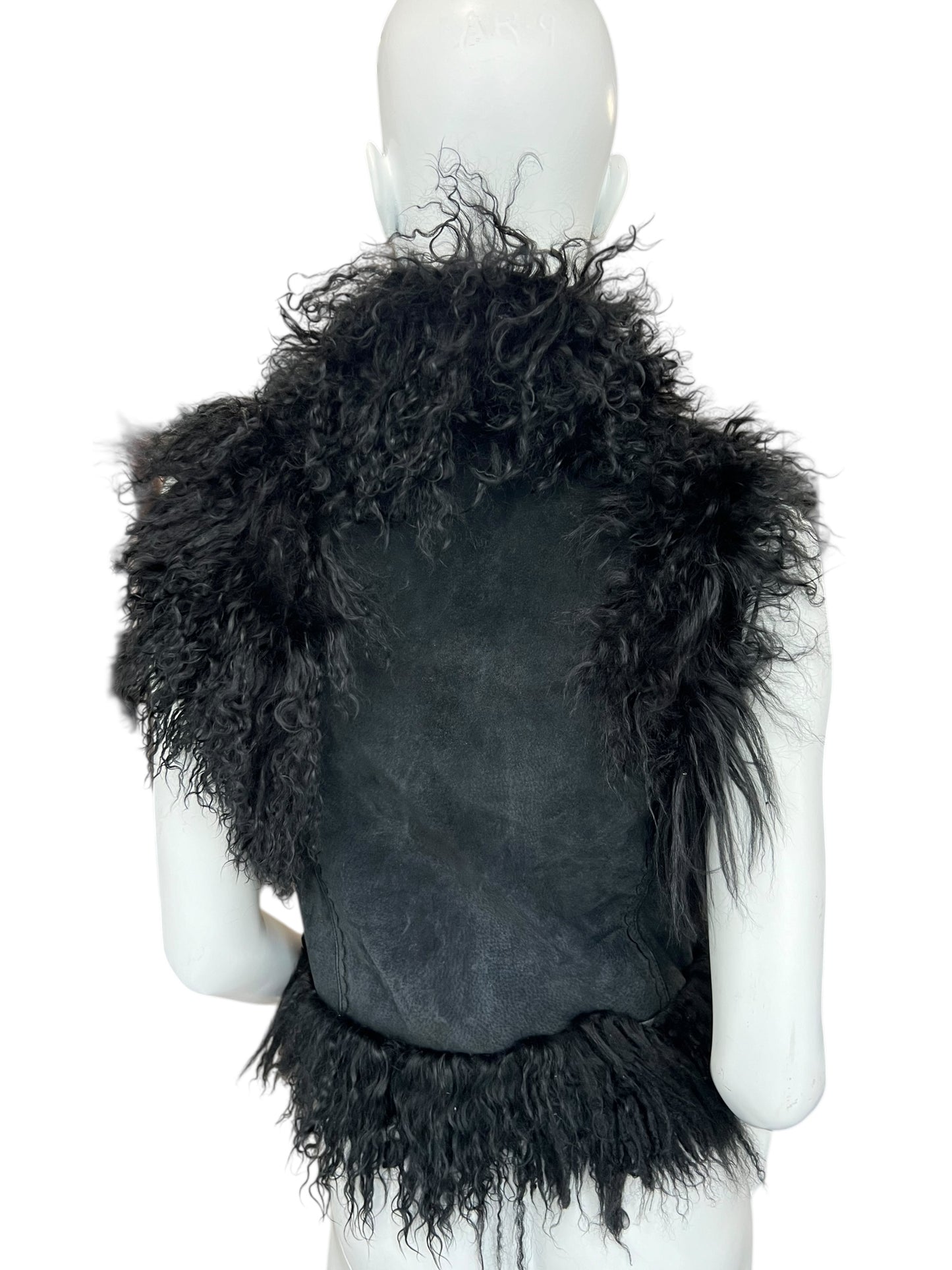 VINTAGE MONGOLIAN LAMB FUR VEST