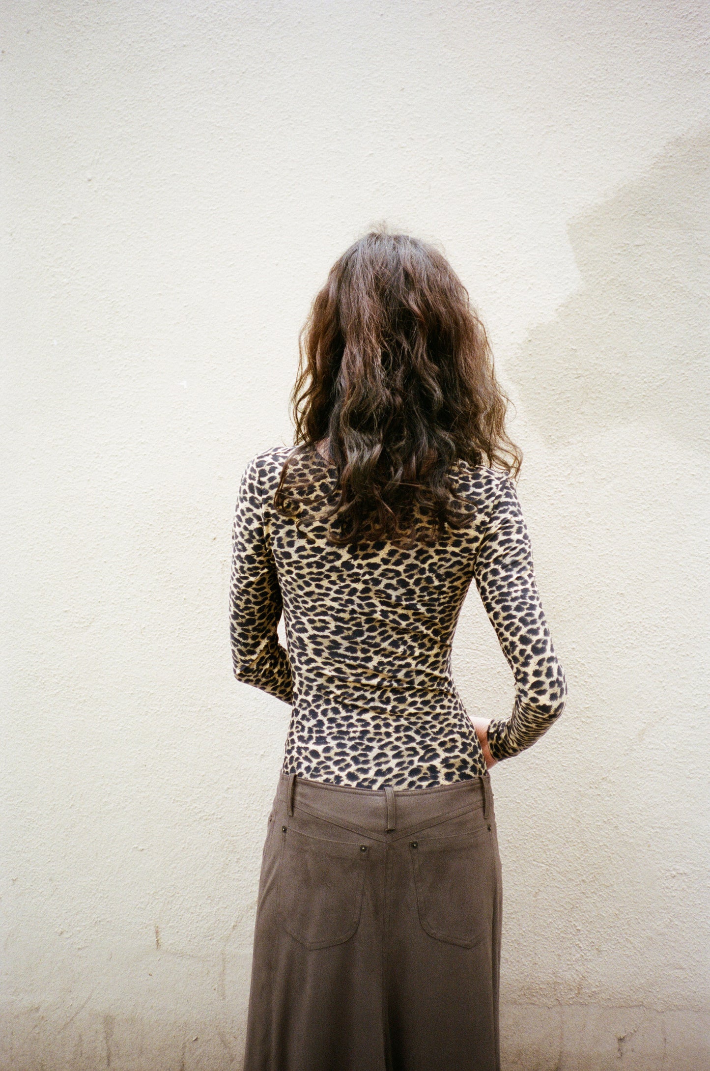 CHRISTIAN DIOR LEOPARD PRINT BODYSUIT