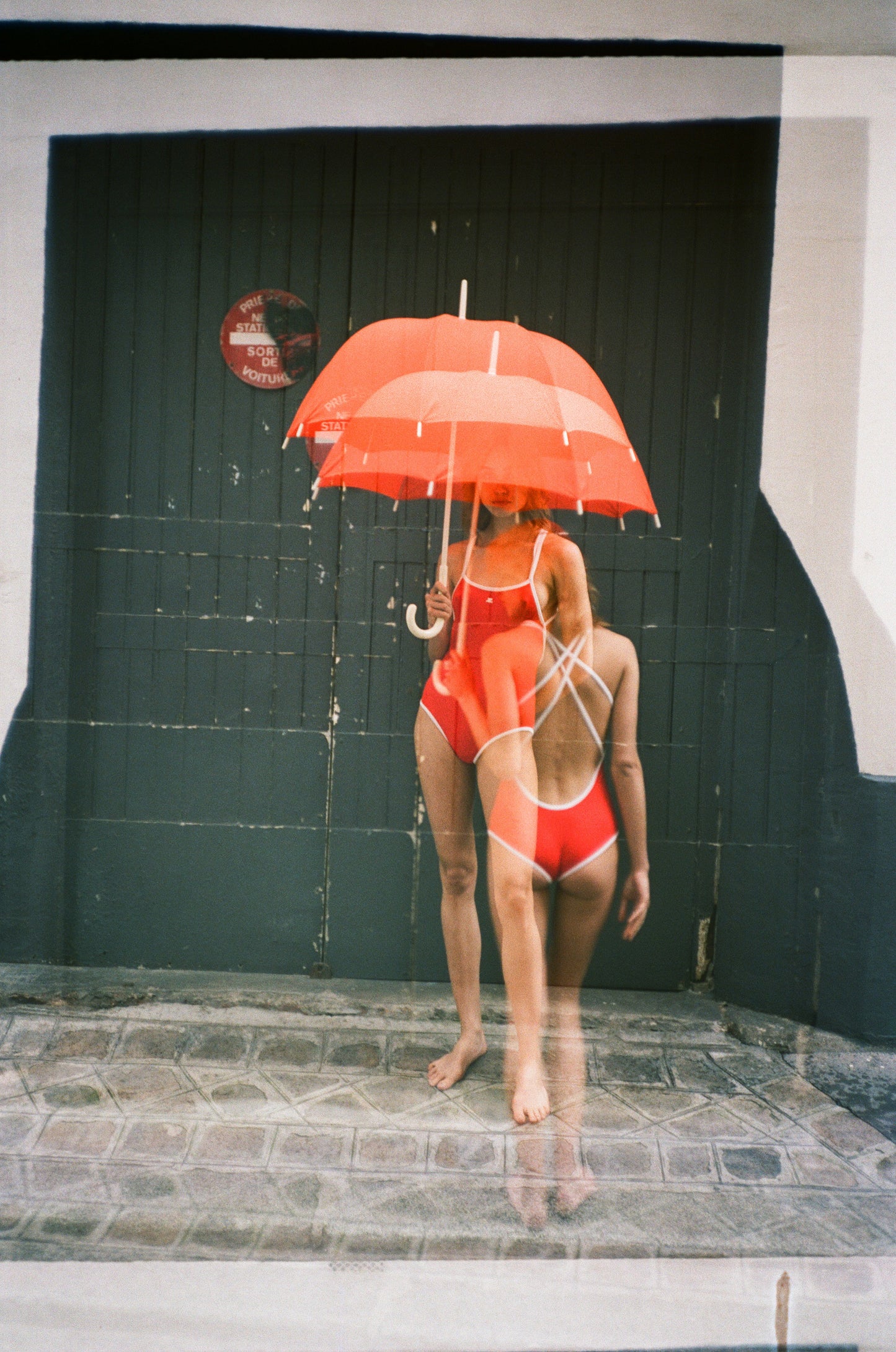 COURRÈGES ORANGE UMBRELLA