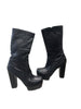 Thumbnail for COSTUME NATIONAL LEATHER WEDGE BOOTS