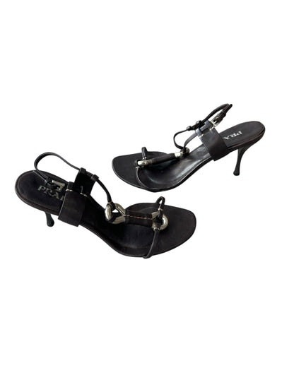 PRADA LEATHER HEELS