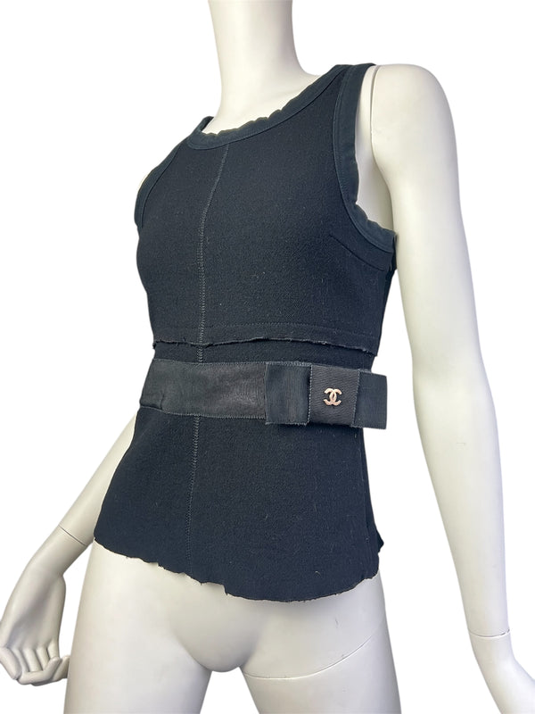 CHANEL SPRING 2004 WOOL TANK TOP