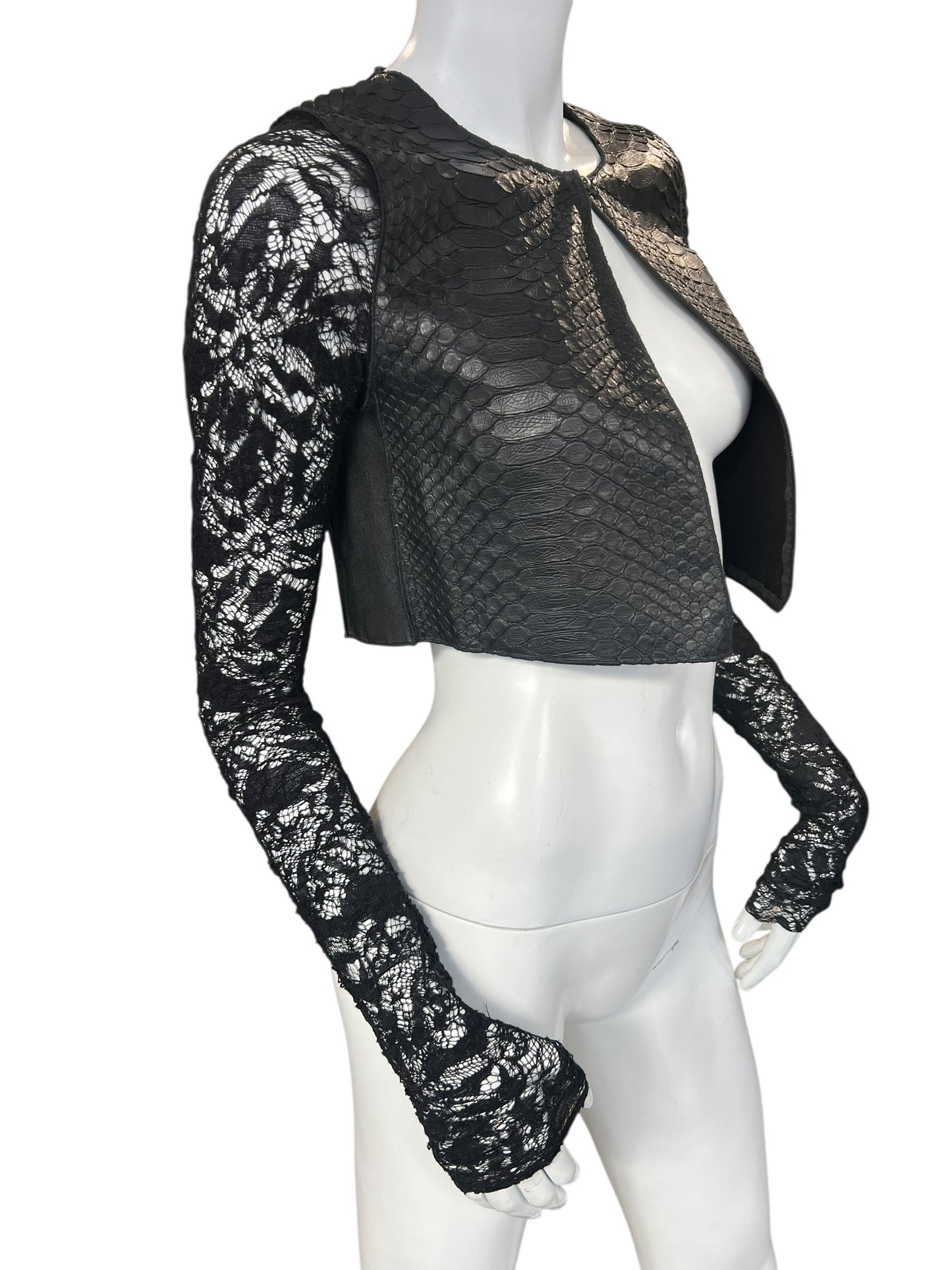 SIMONA TAGLIAFERRI S/S 2017 PYTHON BOLERO