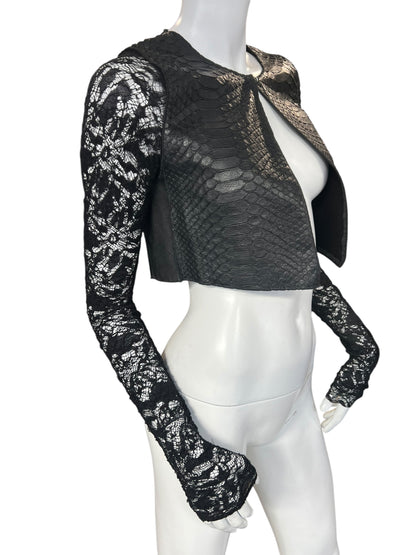 SIMONA TAGLIAFERRI S/S 2017 PYTHON BOLERO