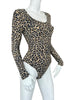 Thumbnail for CHRISTIAN DIOR LEOPARD PRINT BODYSUIT