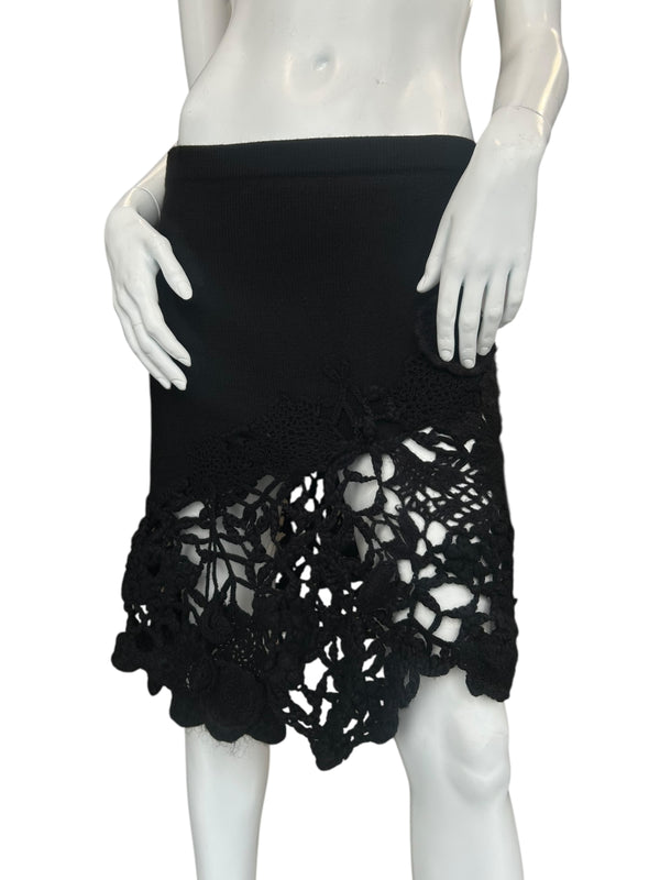 KENZO BLACK KNIT SKIRT