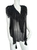 Thumbnail for PLEIN SUD BLACK SILK BEADED TOP