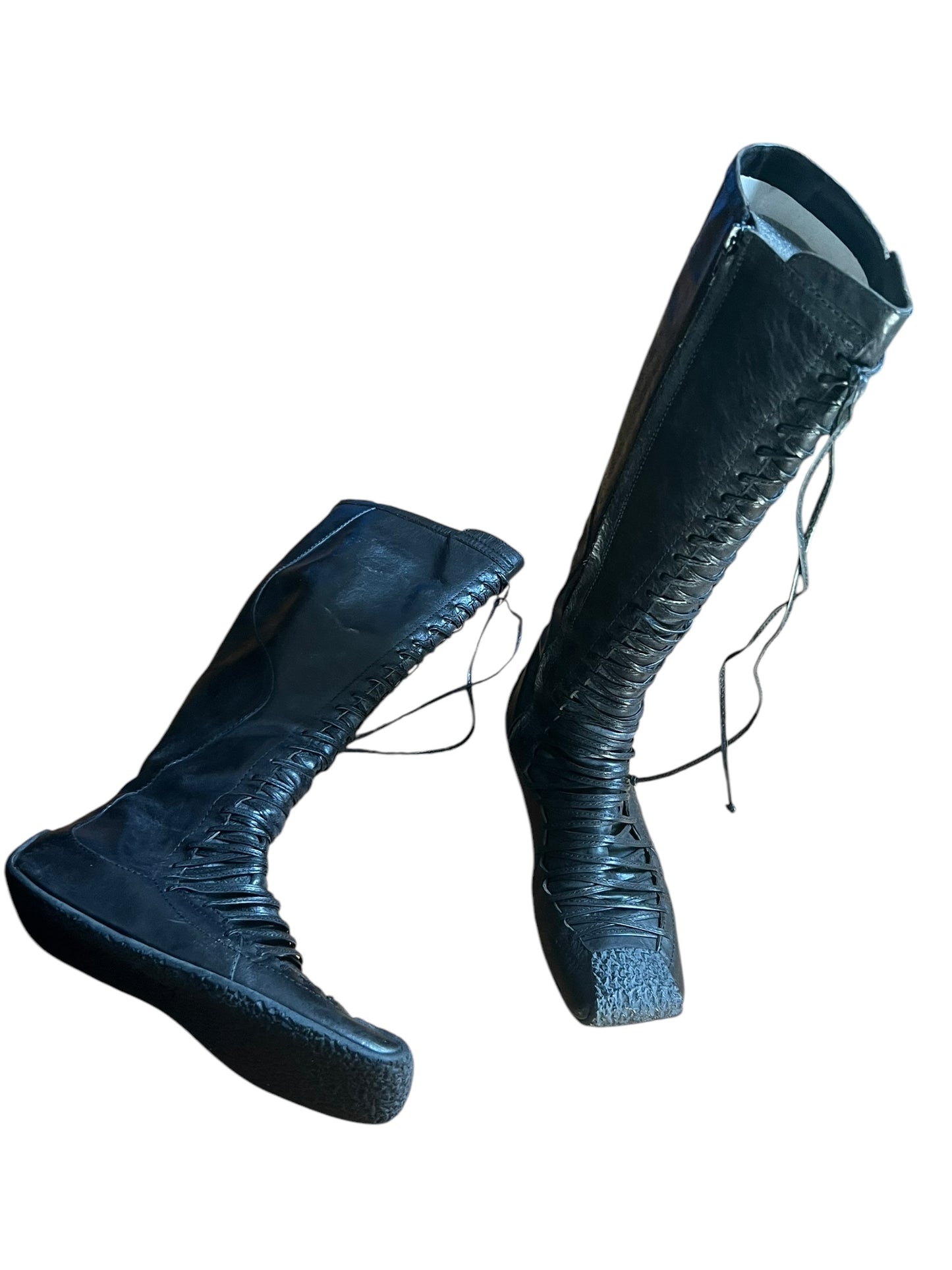 DIOR F/W 2002 FUNKY LEATHER BOOTS