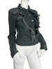 Thumbnail for PLEIN SUD DENIM RUCHED JACKET