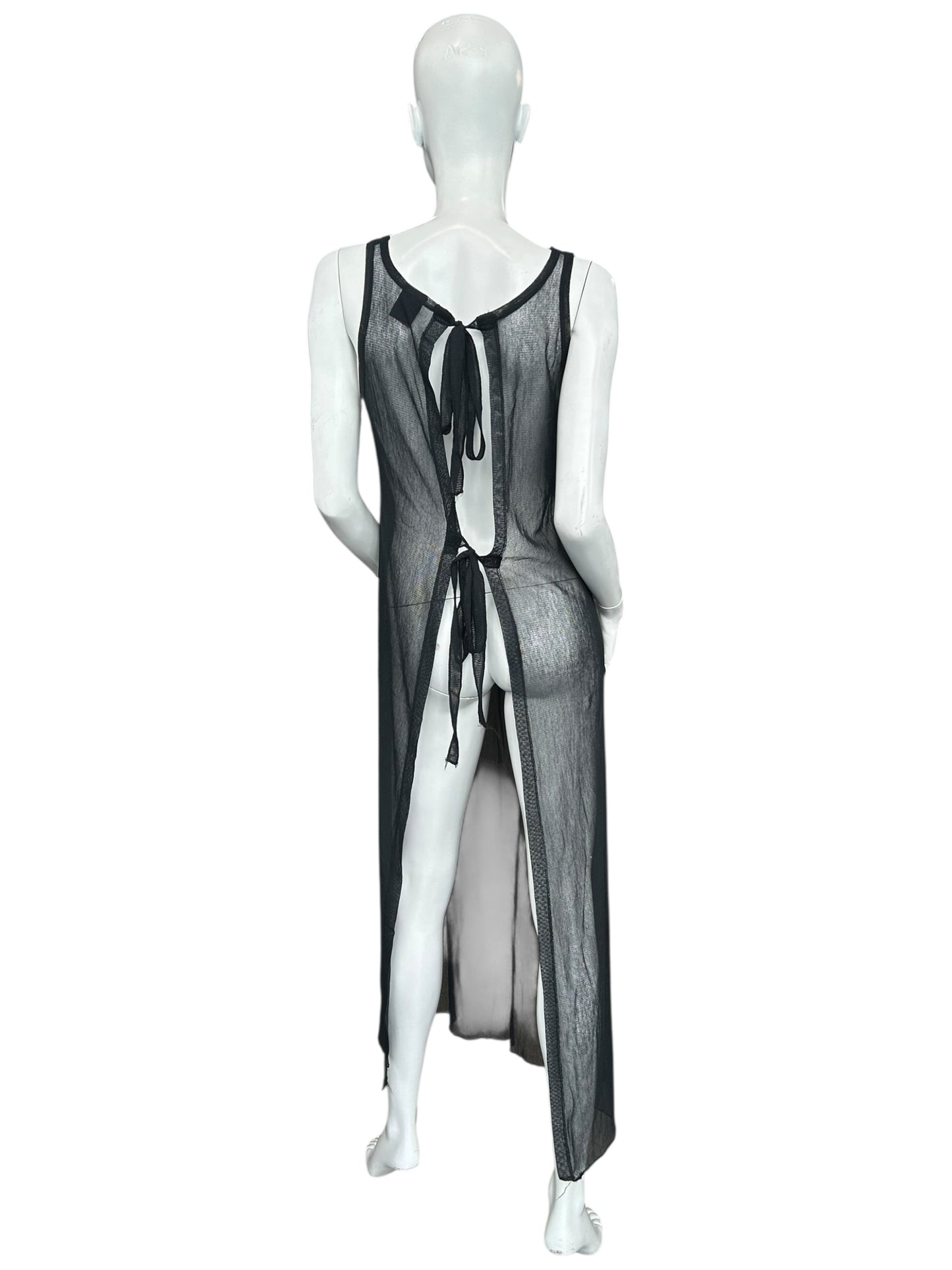 JEAN PAUL GAULTIER BLACK MESH DRESS
