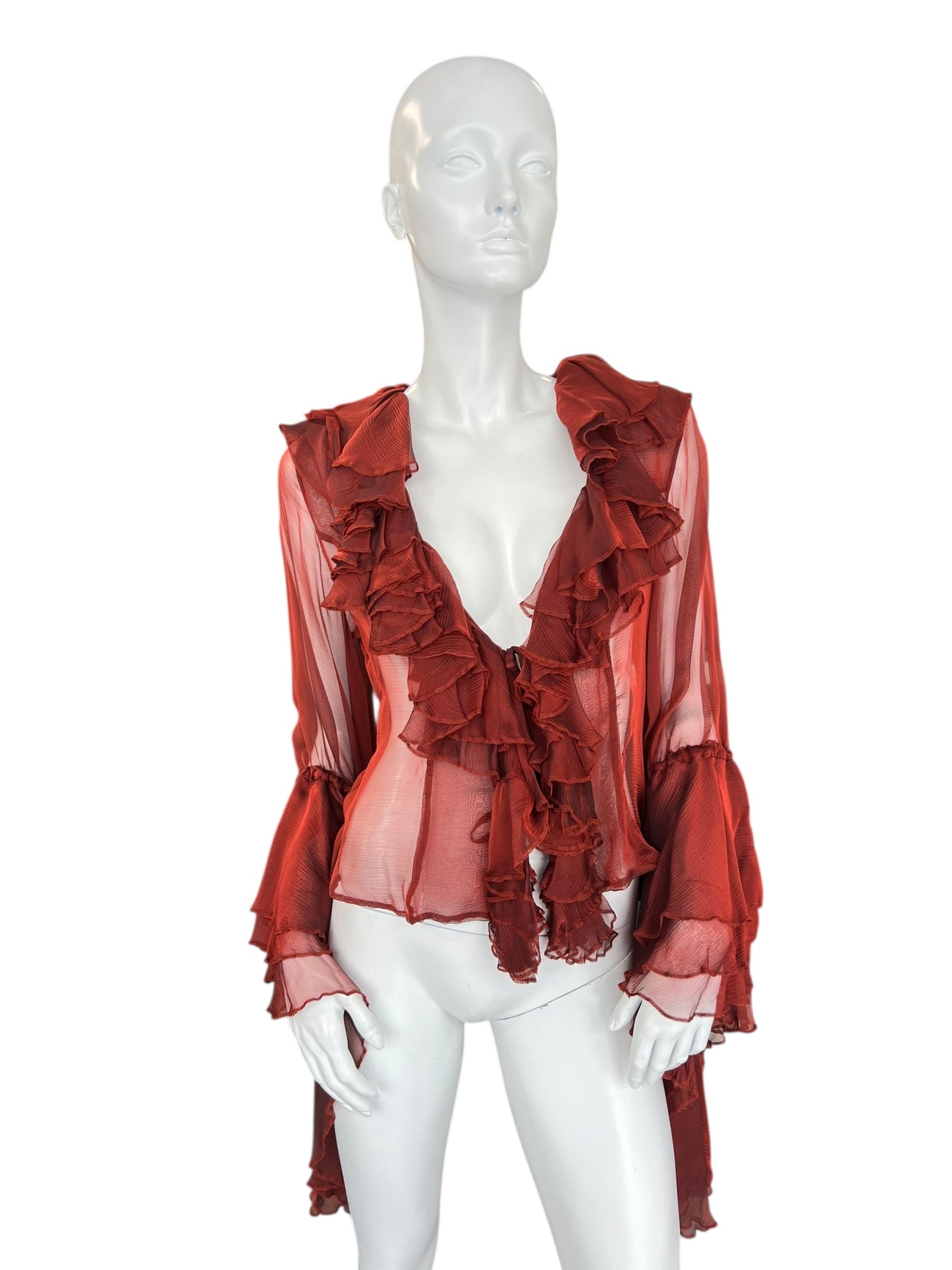 FAYCAL AMOR S/S 1994 SILK BLOUSE