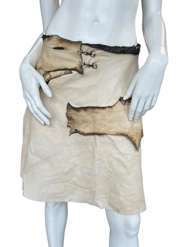 SUSAN STRASSER F/W 2011 LEATHER SKIRT