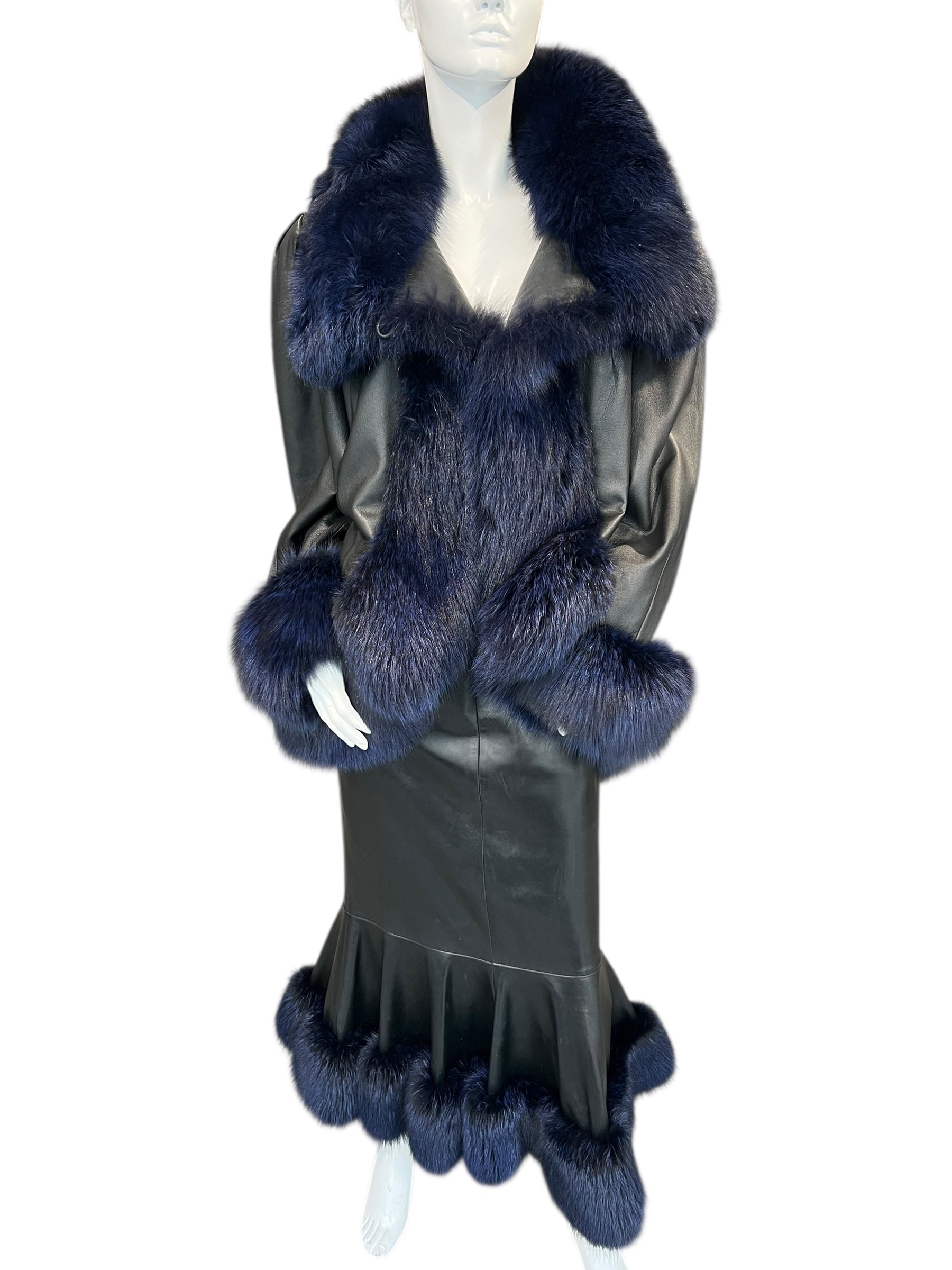 JEAN CLAUDE JITROIS 1985 LEATHER FUR SET